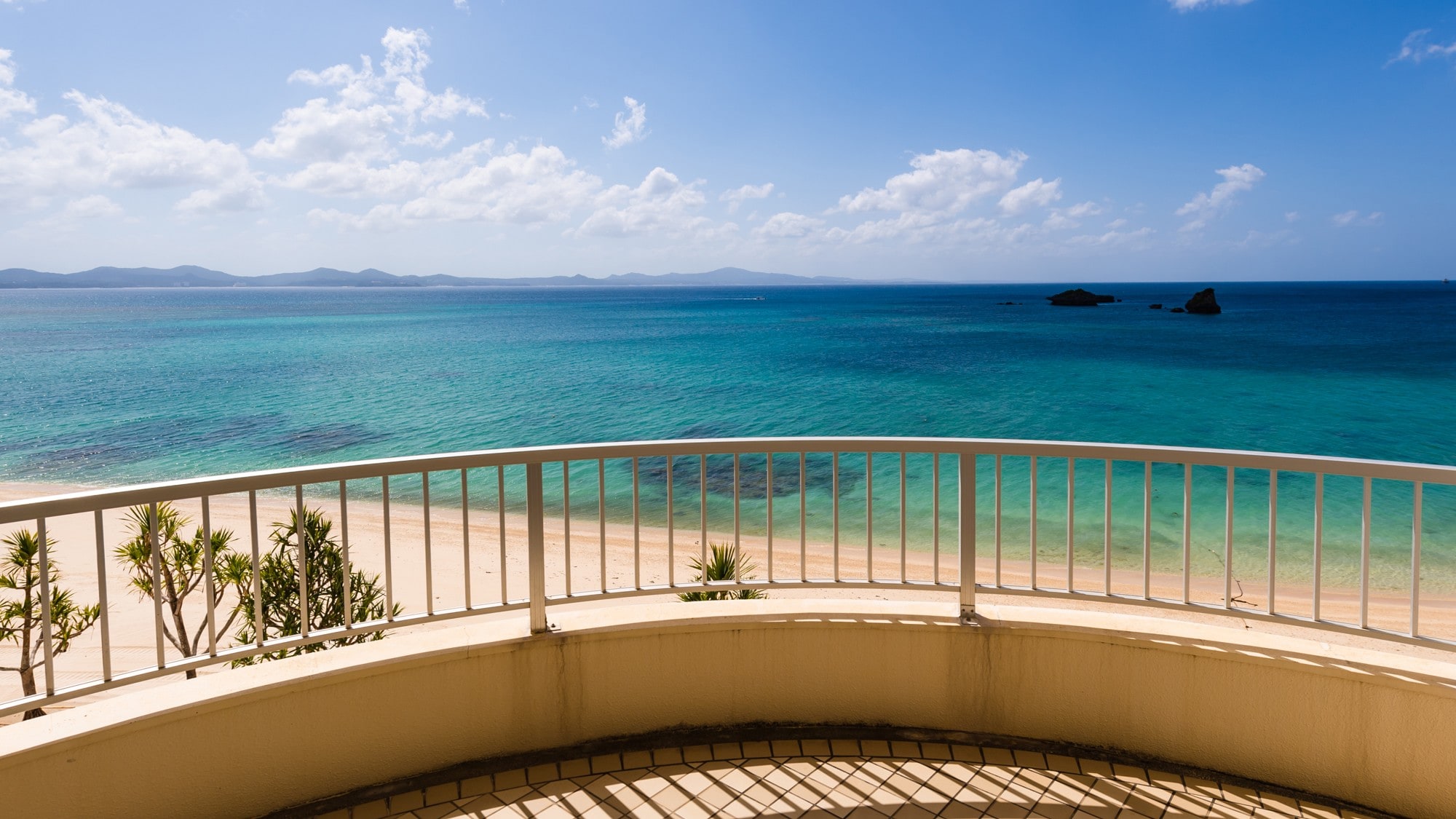 View from the guest room on the 2nd floor of the main building