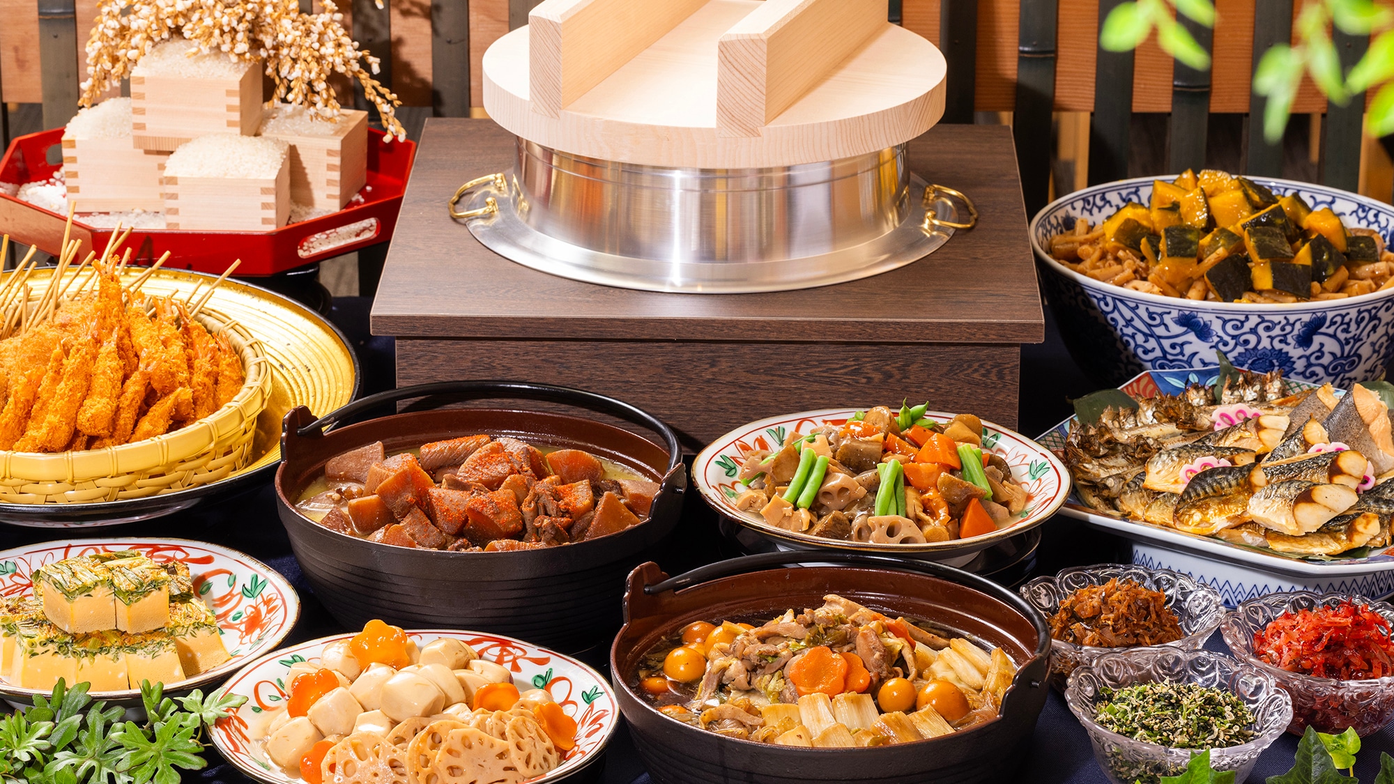 [Breakfast] A Japanese buffet packed with carefully selected dishes! Local and Nagoya cuisine, including the ever-popular "Haccho Miso-ni"!