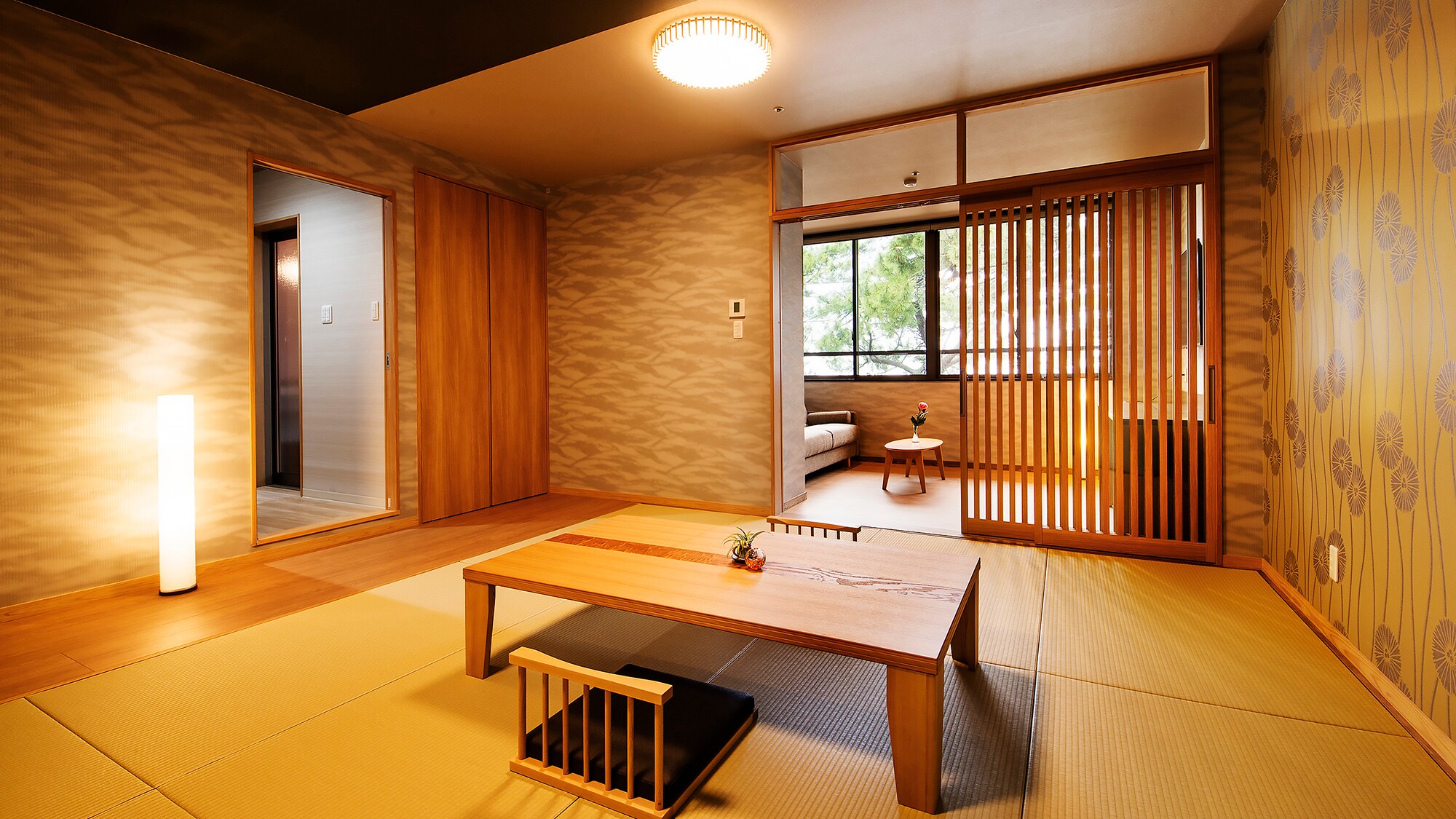 [Deluxe Japanese-style room with semi-open-air bath] [Japanese-style room]