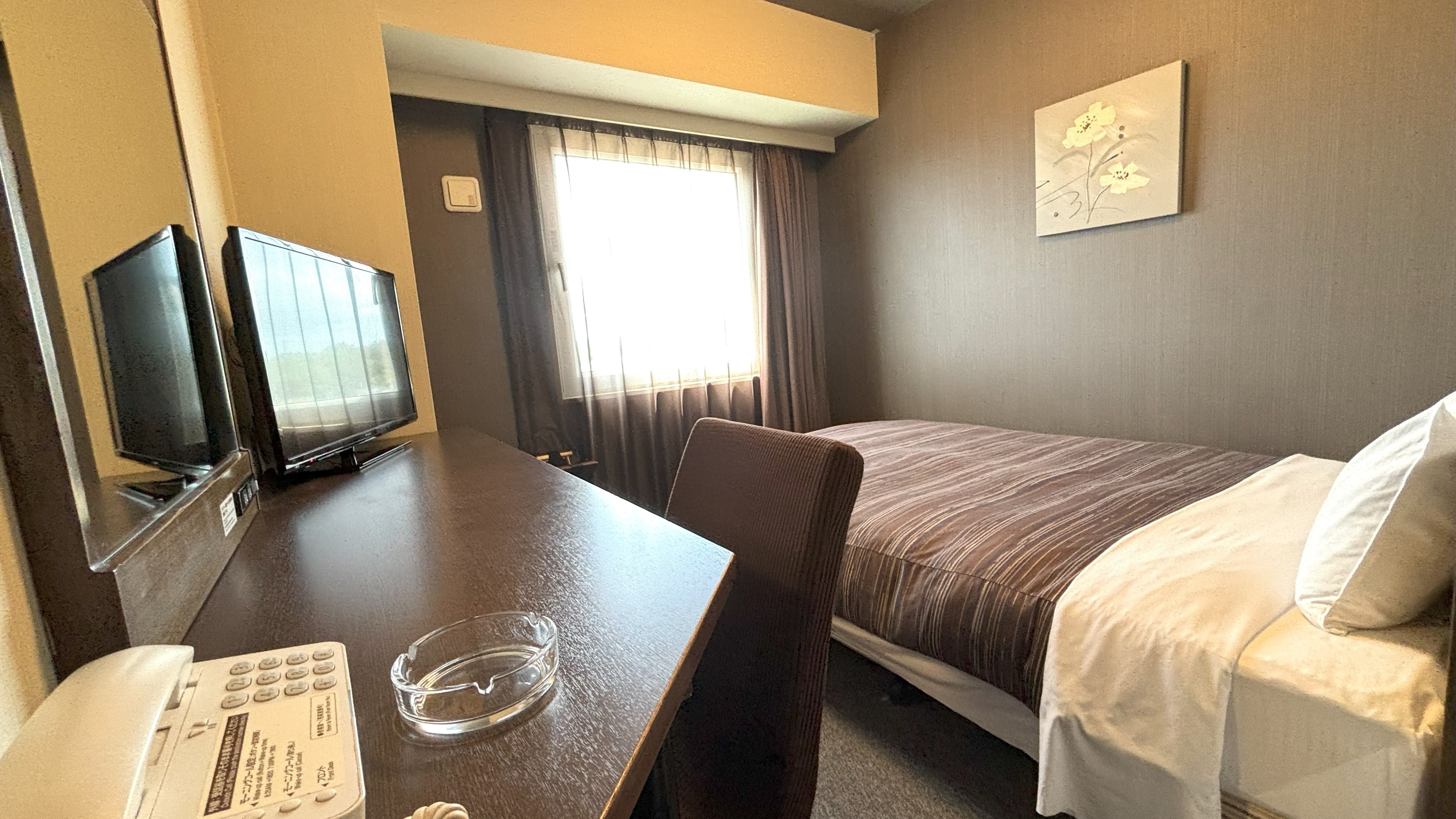 อาคารหลัก อนุญาตให้สูบบุหรี่ ห้องเซมิดับเบิ้ล (เตียงเดี่ยวสำหรับ 2 ท่าน)