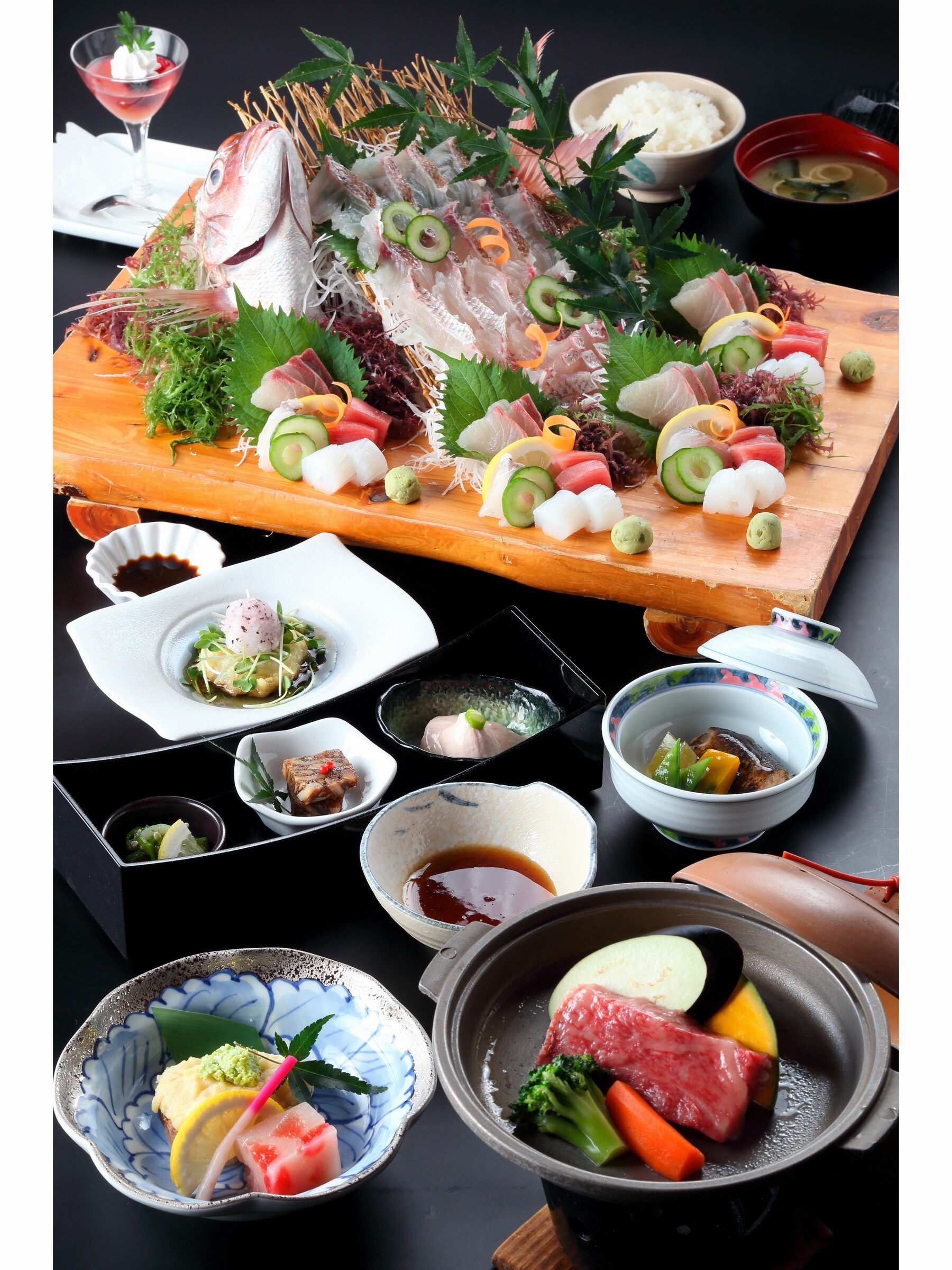 Local fish and Nagasaki Wagyu plan