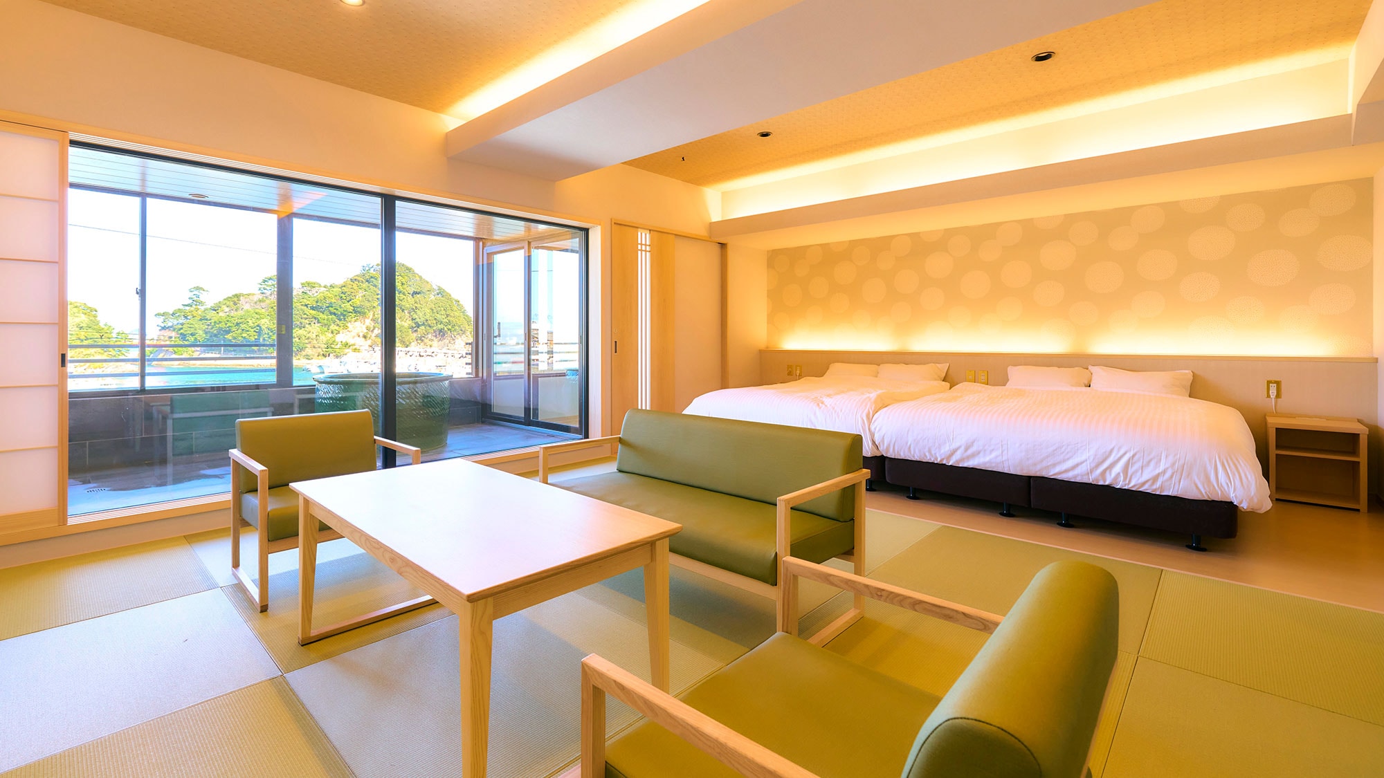 ・[Special room] Behind the shoji screen is an ocean view bath
