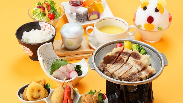 Children can also enjoy black pork dishes♪ "Children's Black Pork" x half buffet