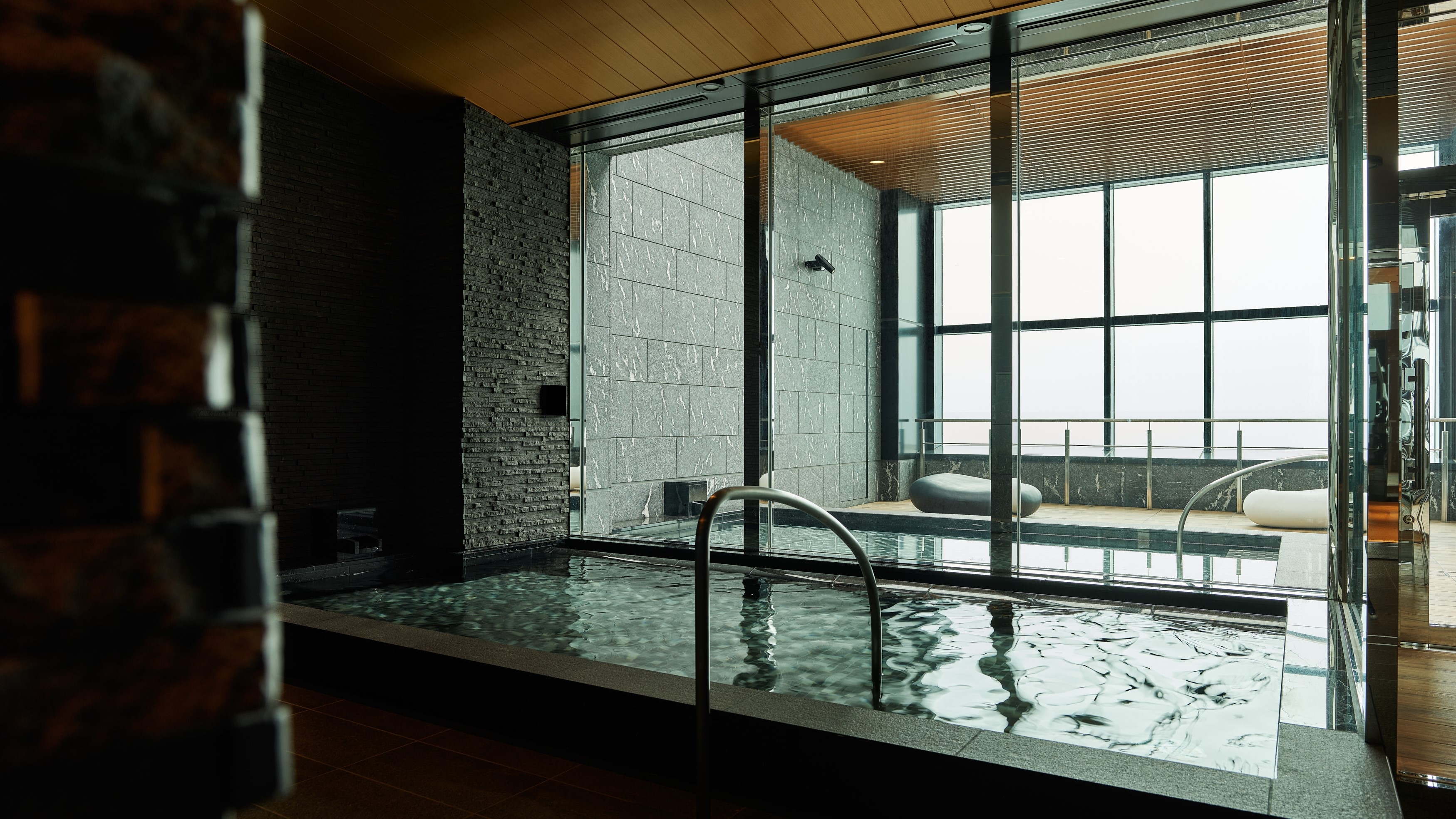 Large communal bath exclusively for guests