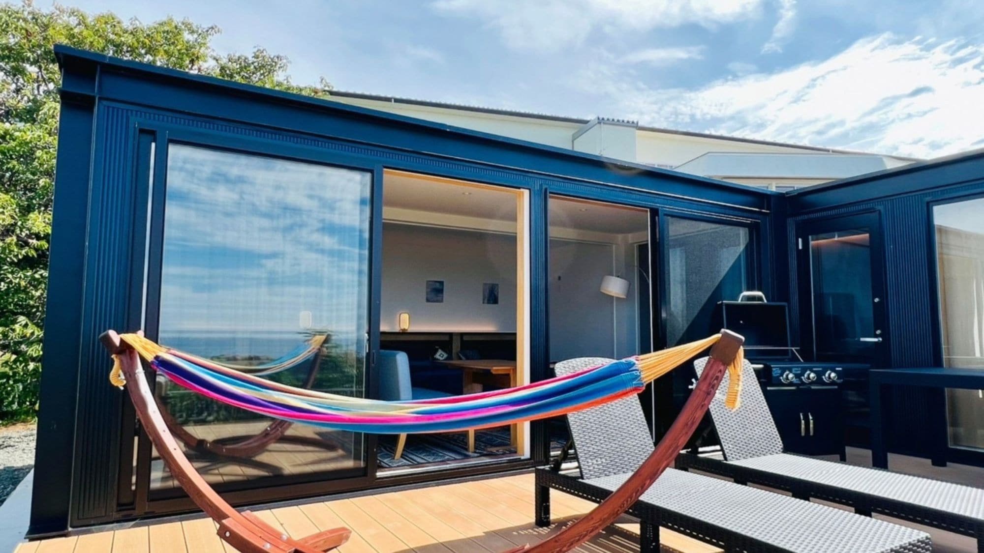 Enjoy nature while listening to the sounds of the waves on your private deck!