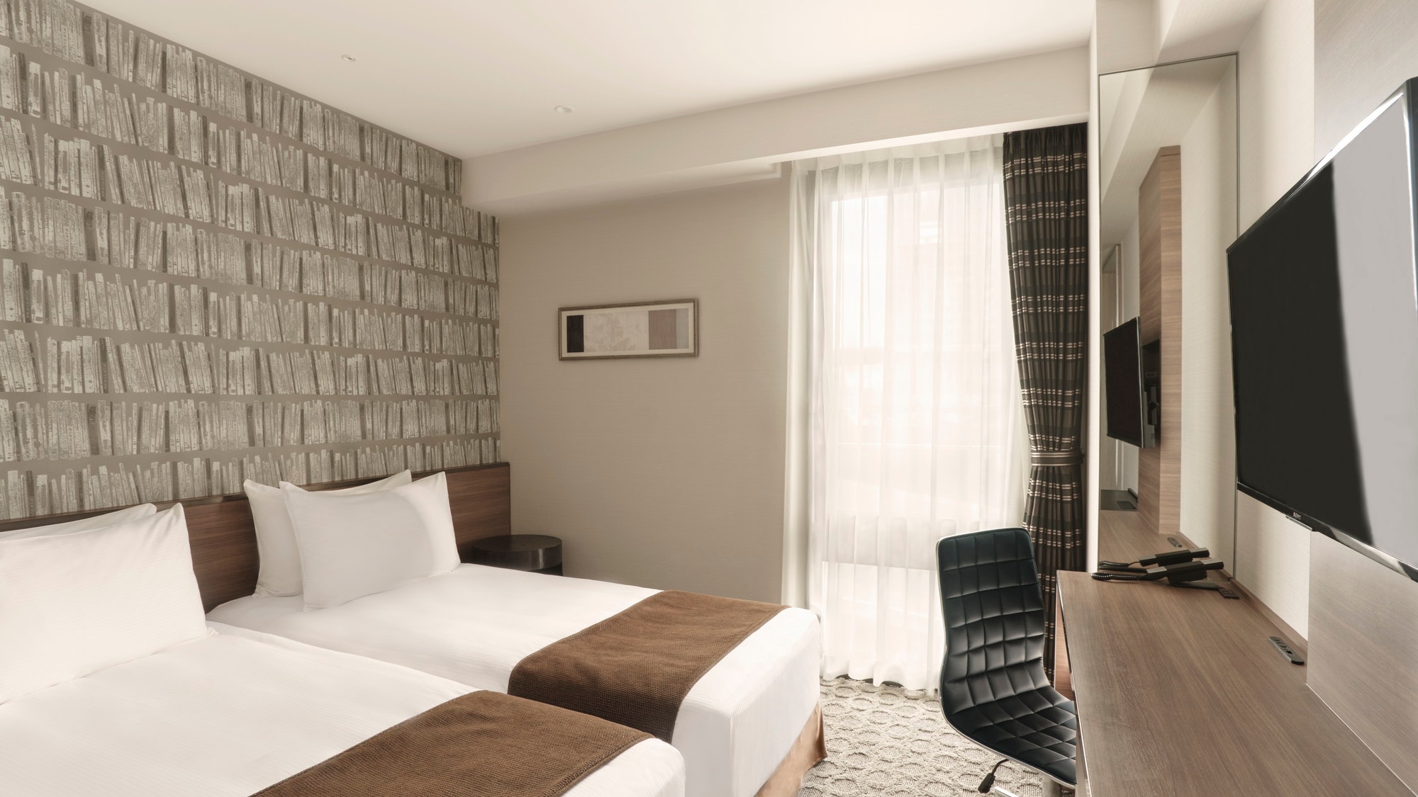 [Smart Twin (18m²)] A guest room that pursues sophisticated design, functionality and comfort.
