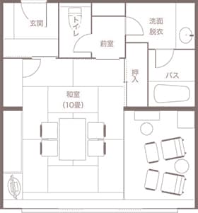 Superior Tatami room floor plan