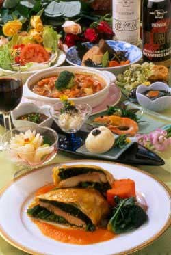 Example of a course meal