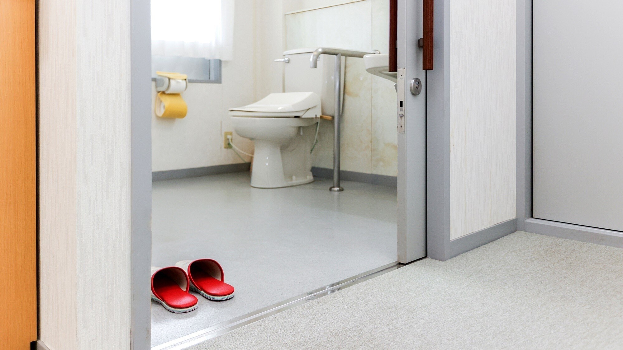 Western-style room | The toilet is wheelchair accessible and can be used by people who require assistance.