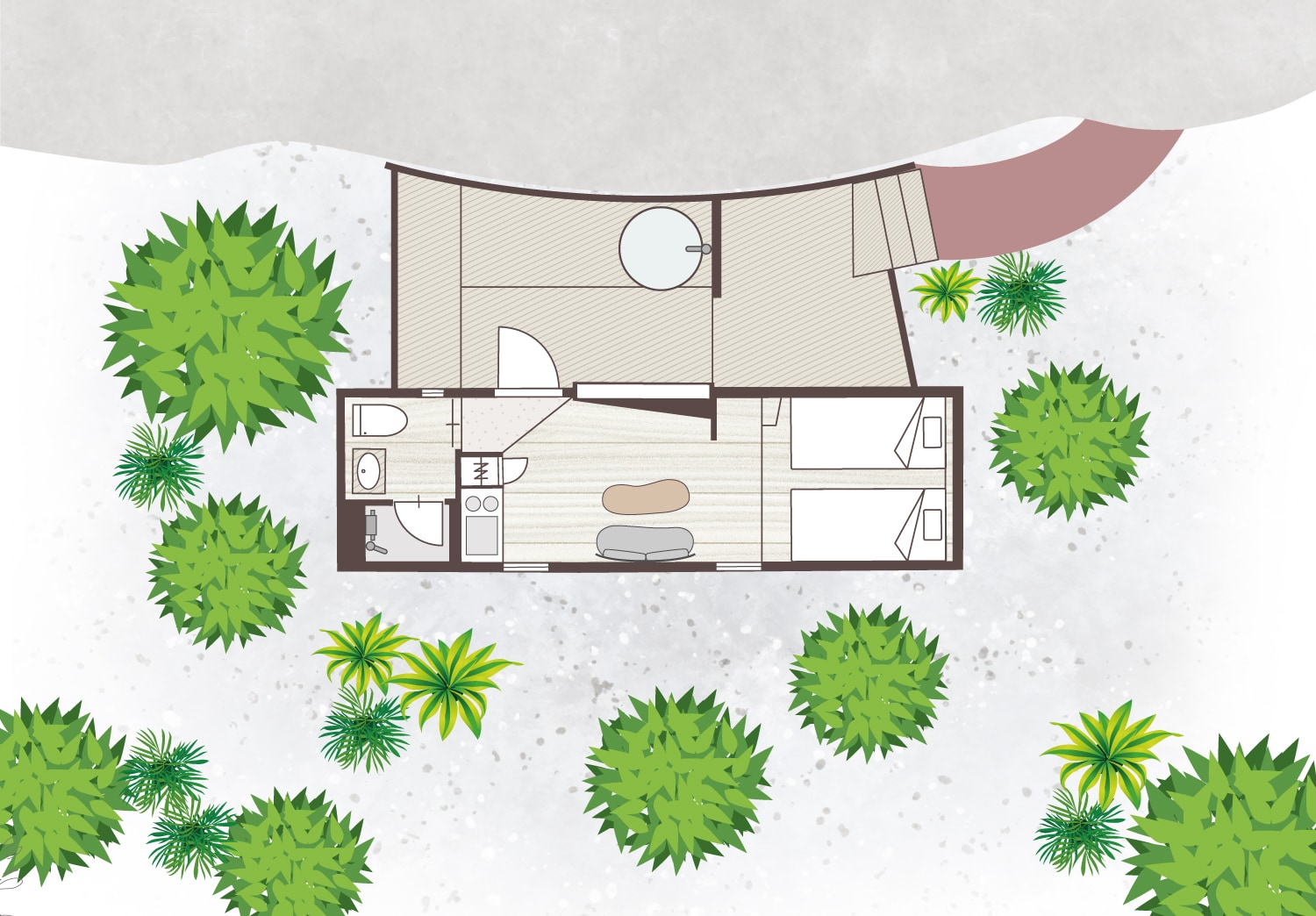 [Standard Villa -Spa-] Floor plan
