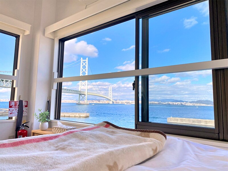 View from the bed