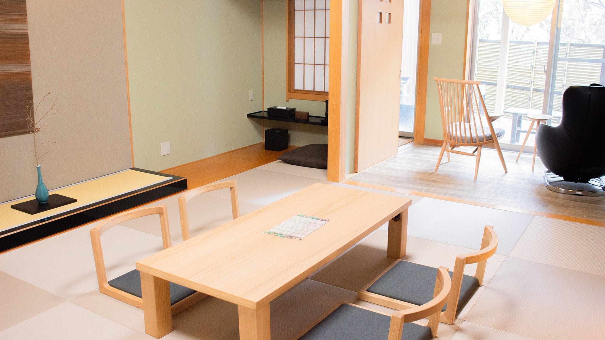 ・【1층 일본식 방】10 다다미의 일본식 방과 넓은 인연이 있는 방입니다