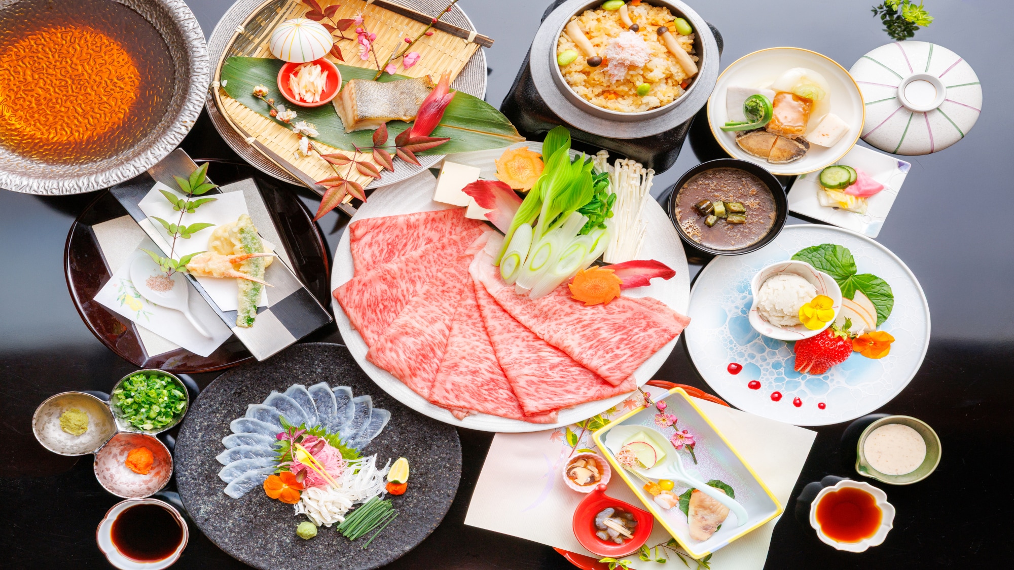 [Grand Oceans Exclusive Kaiseki] Kaiseki cuisine created without compromise by the head chef and the proprietress. (Example of a dish)