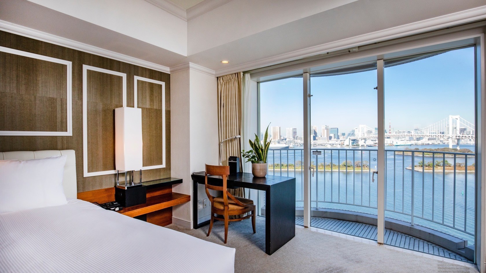 View from one bedroom suite twin
