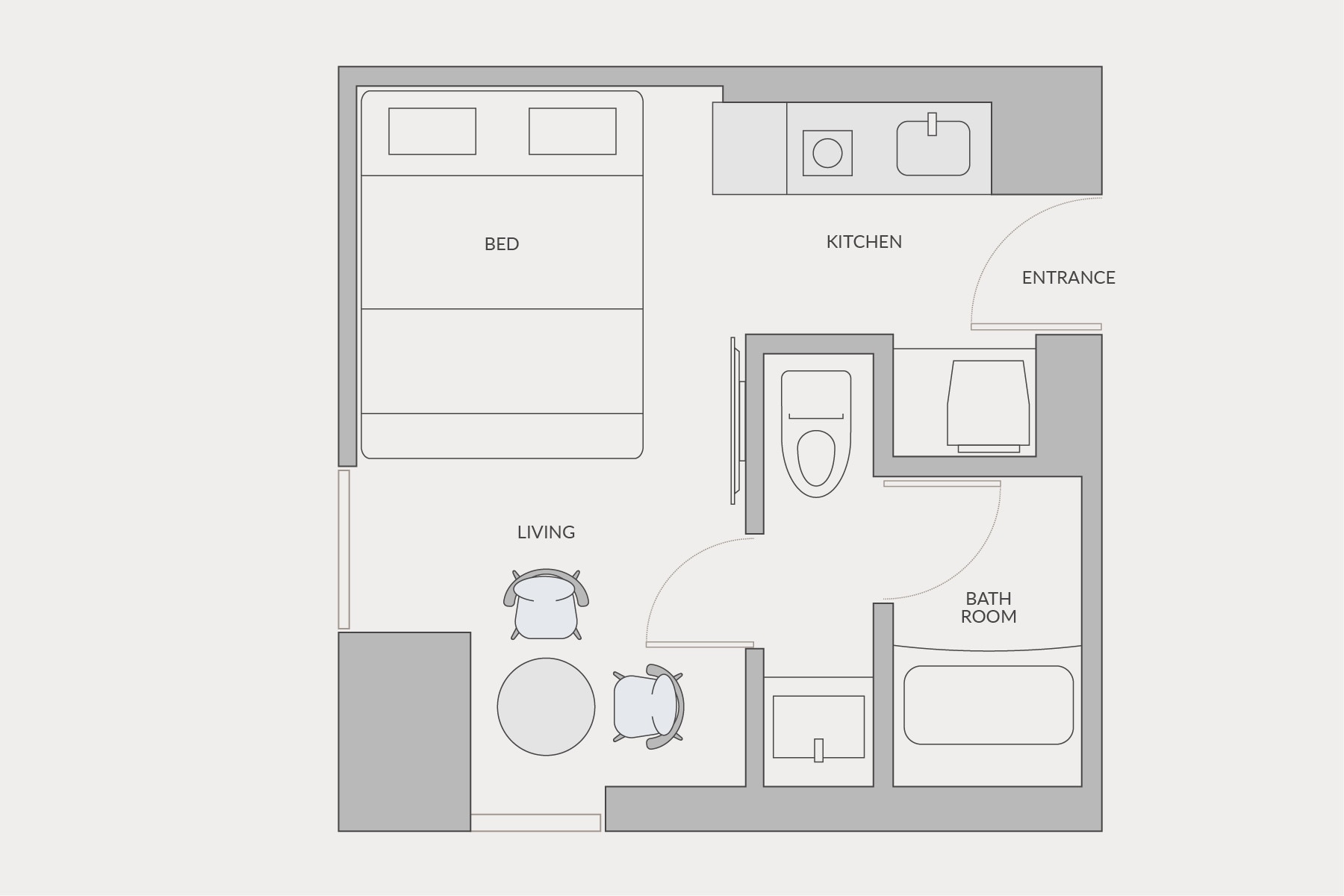 King room layout image