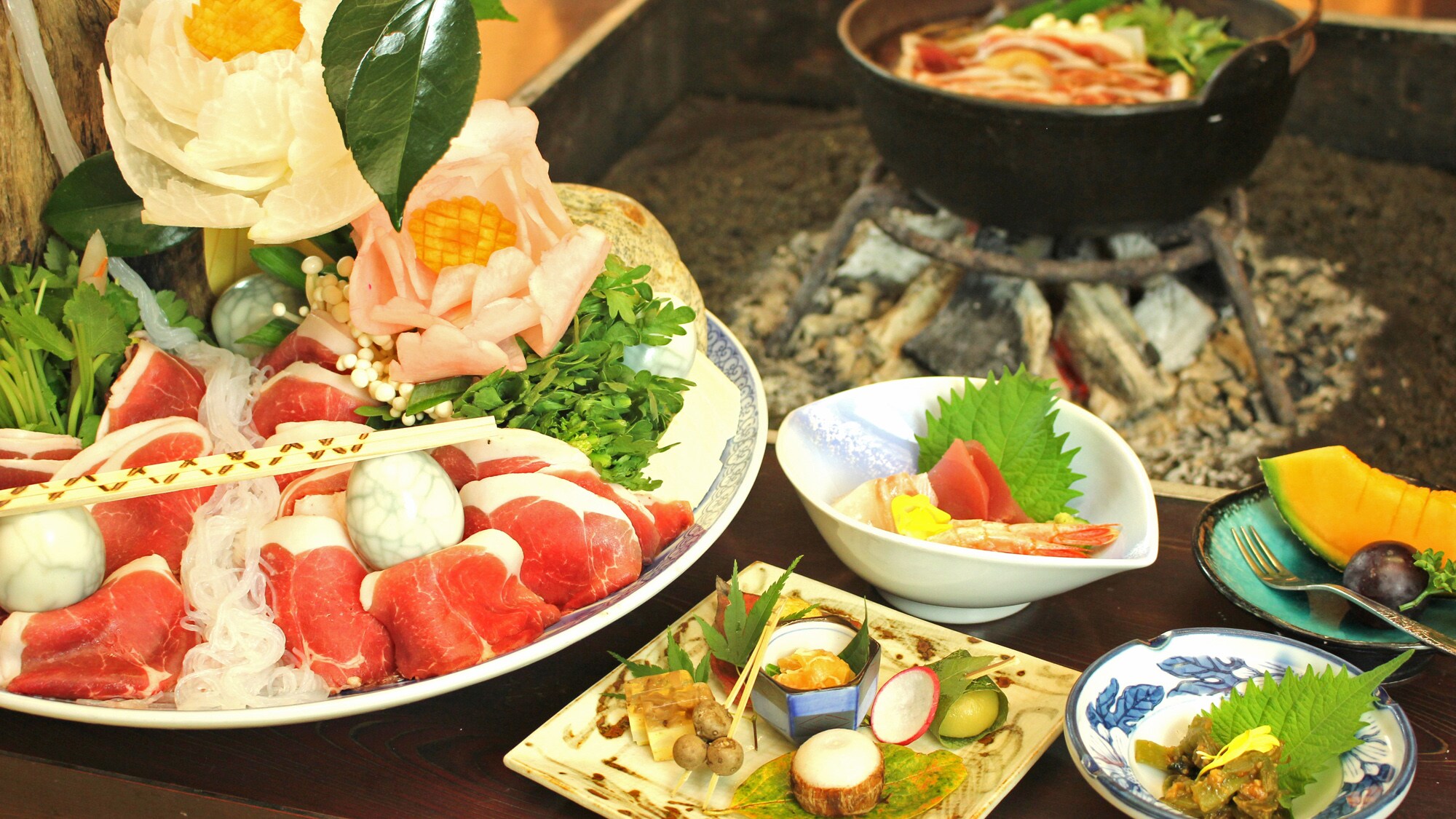 Wild boar hotpot