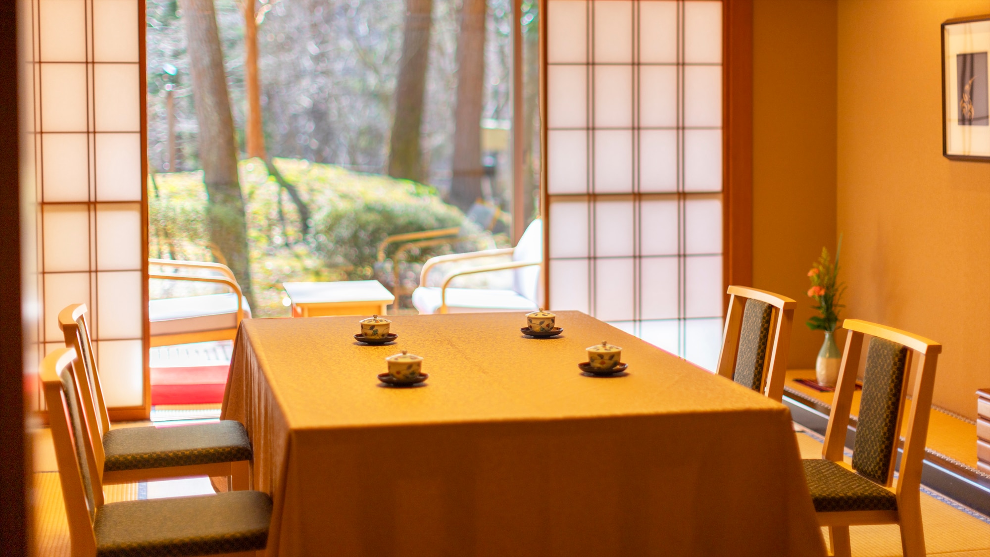 Half open-air bath Japanese-style room
