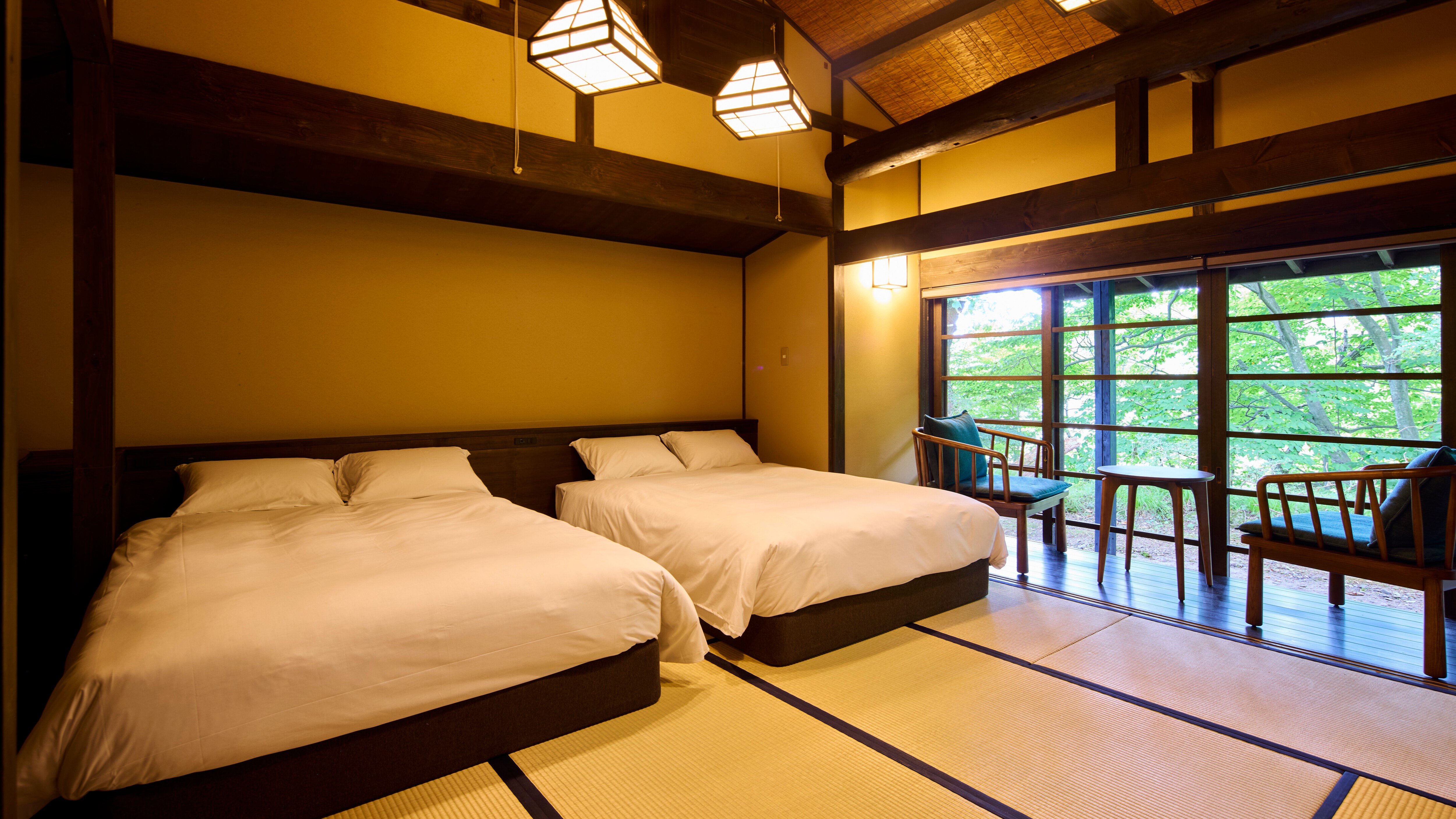 Semi-open-air bath with a private bath for your pet dog [Special Japanese-style room] Twin (45 m²)