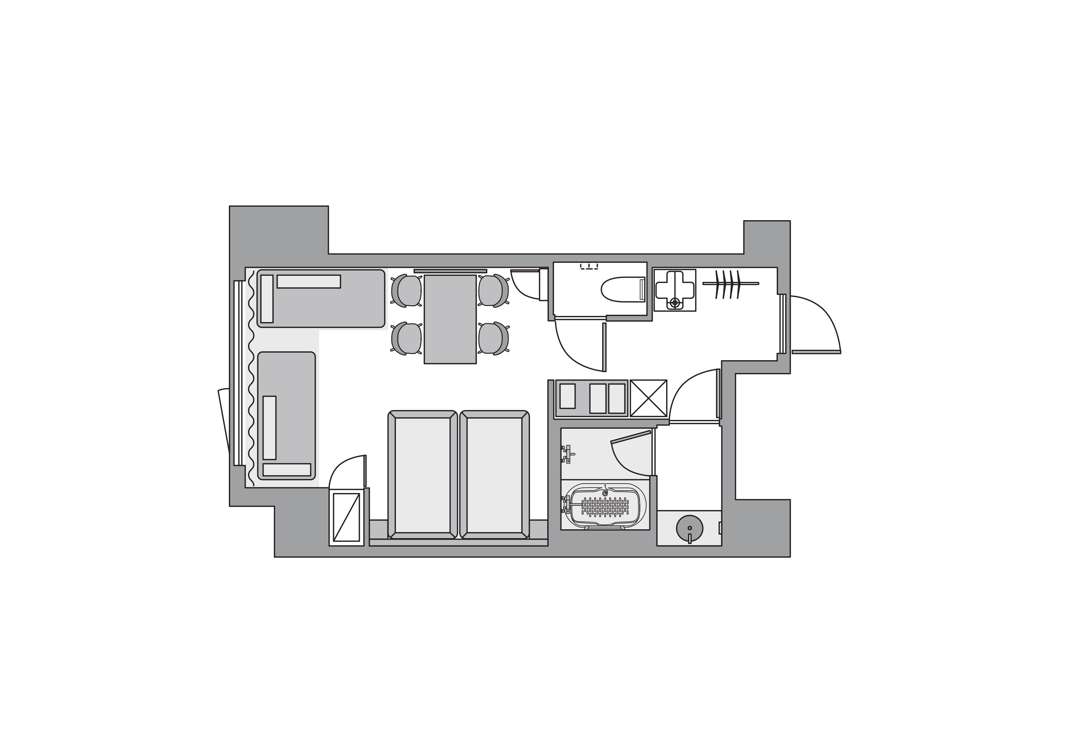 [Deluxe Family Western-style Room ①] *Example