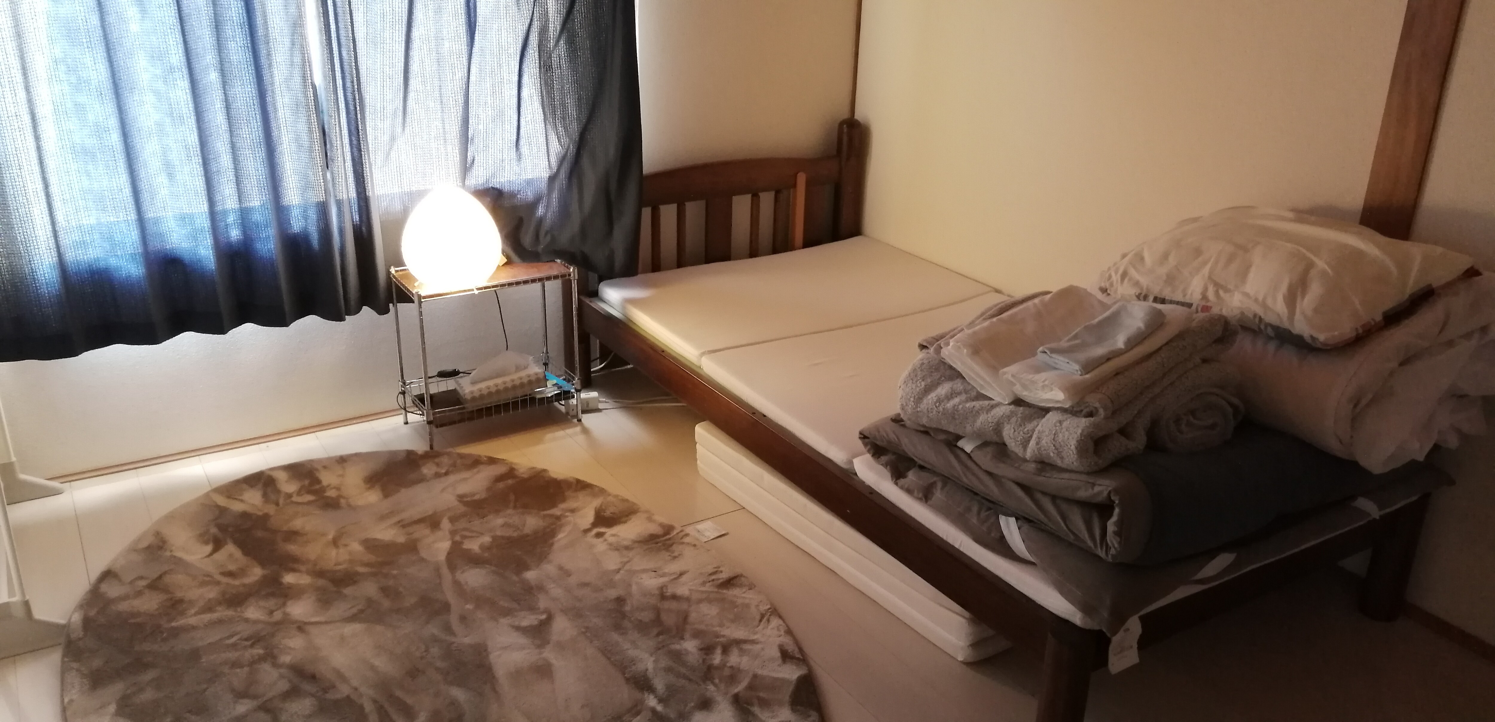2nd floor, wooden-floored room, twin room