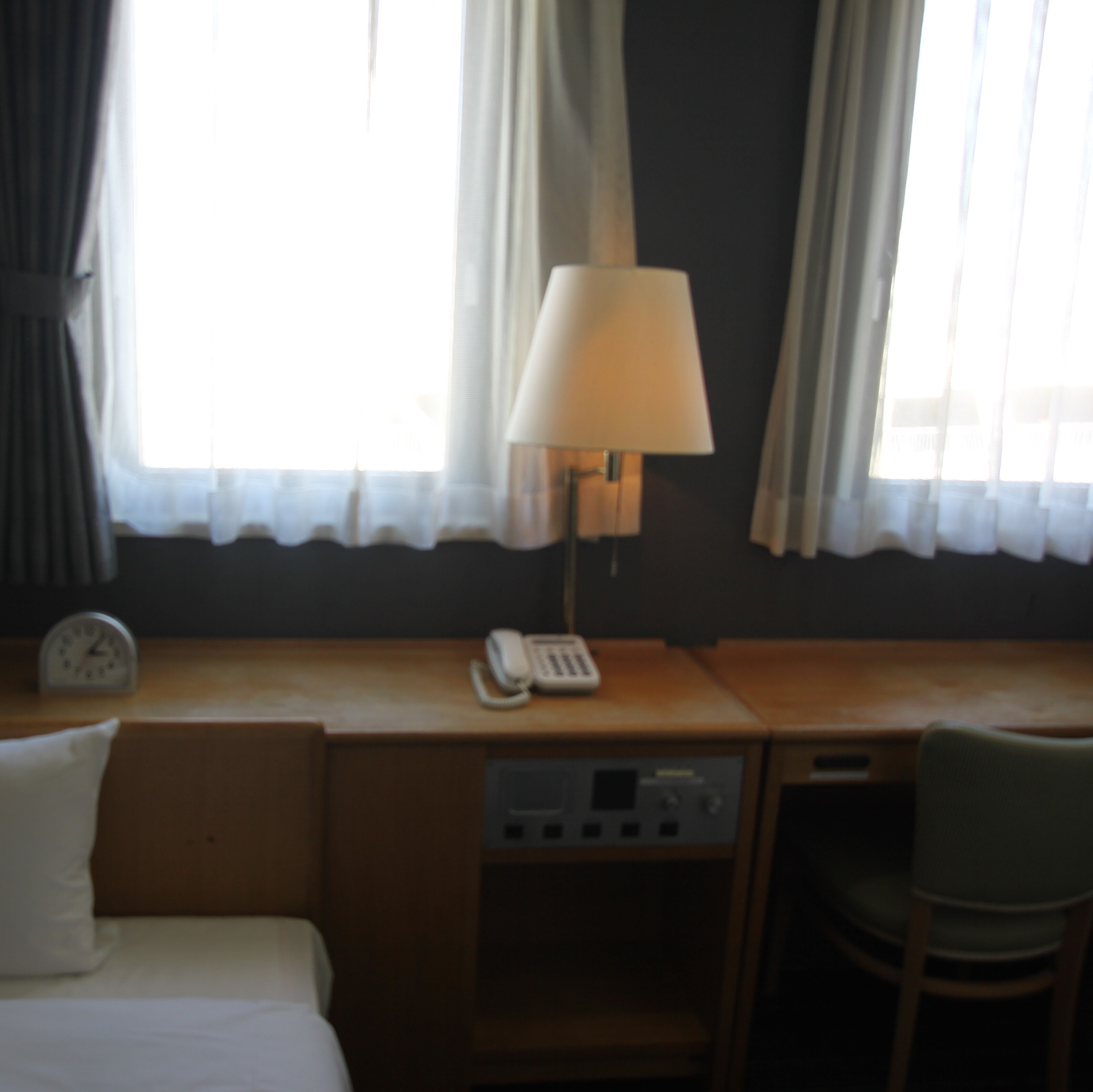 Desk in room