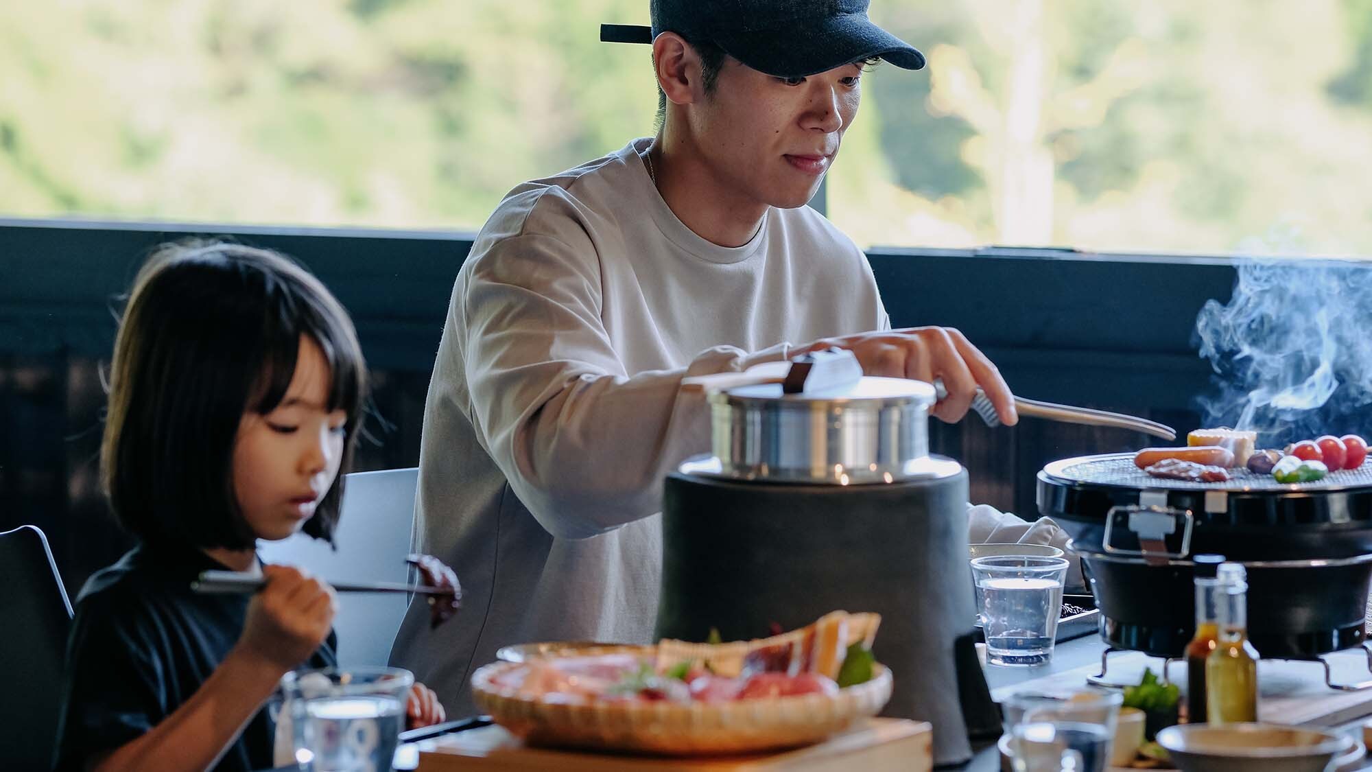 [Dinner] Premium mountain charcoal grilled set