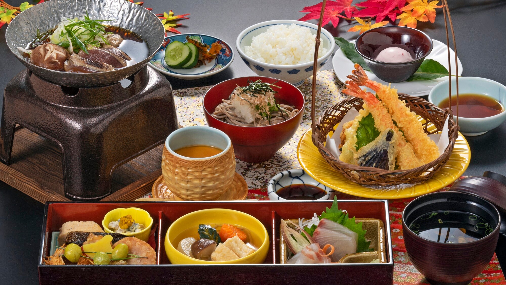 【八雲御膳】請品嚐當季蔬菜、魚類等充分發揮食材品質的菜餚。 *圖片僅供參考。
