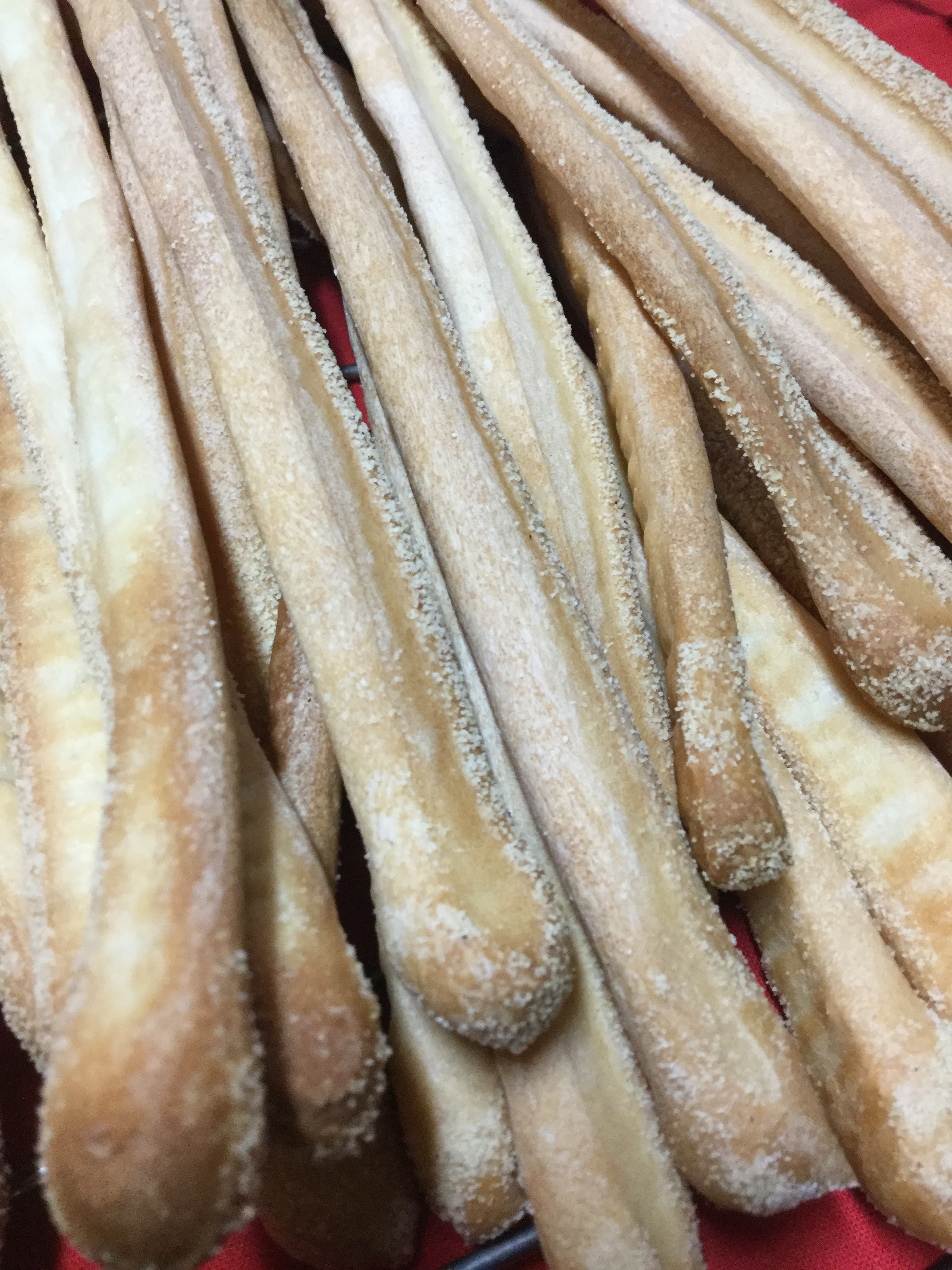 Homemade grissini