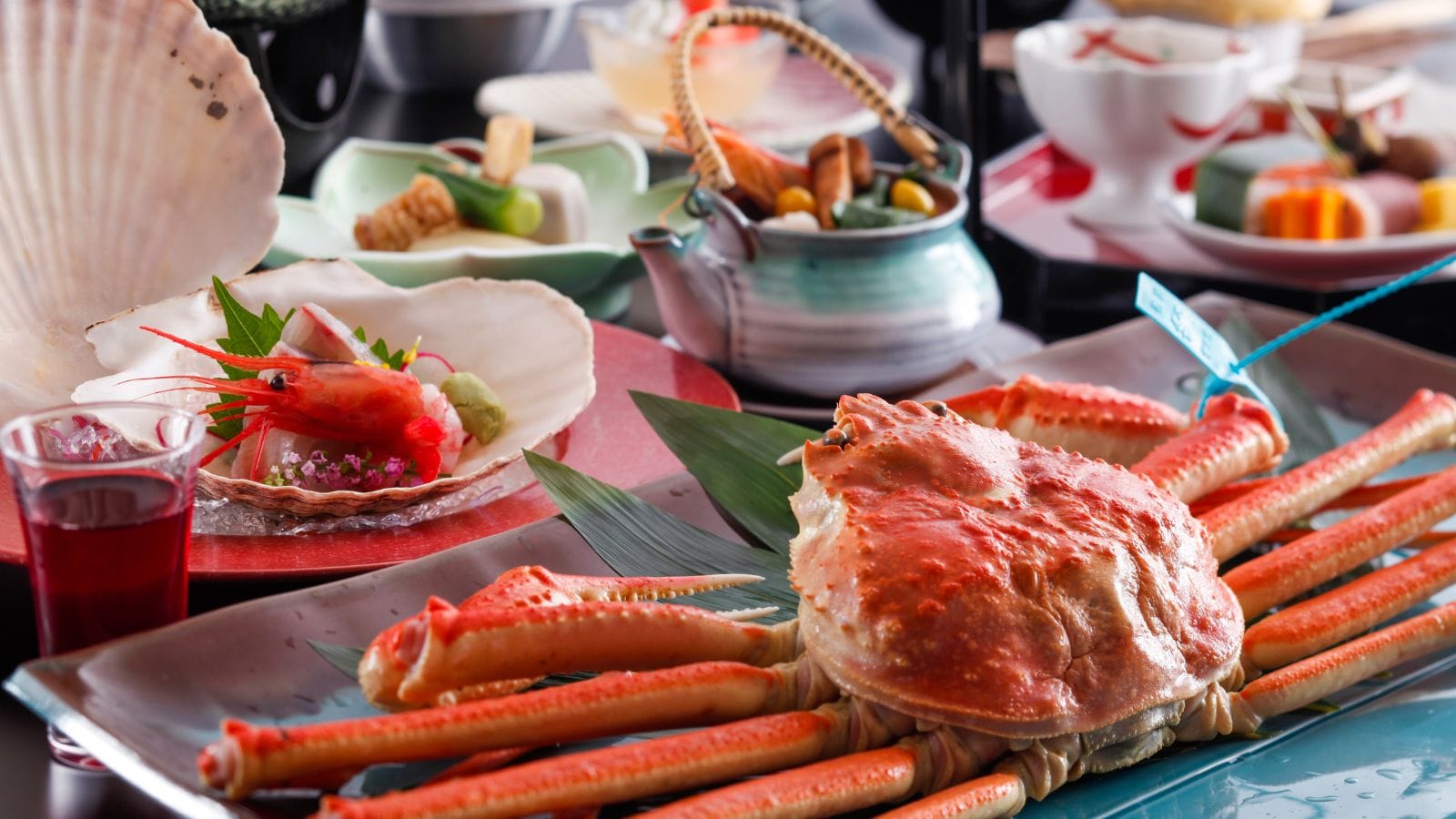 タグ蟹1杯つき会席