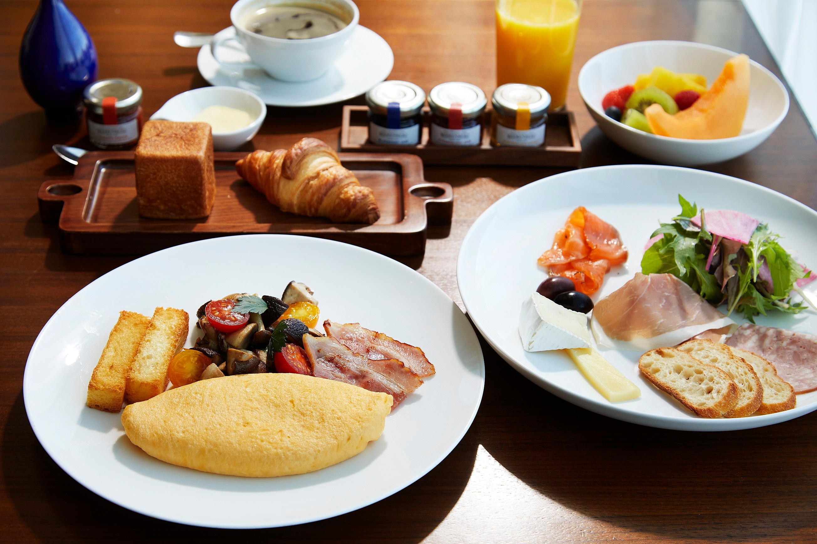The Blue Room Western breakfast example