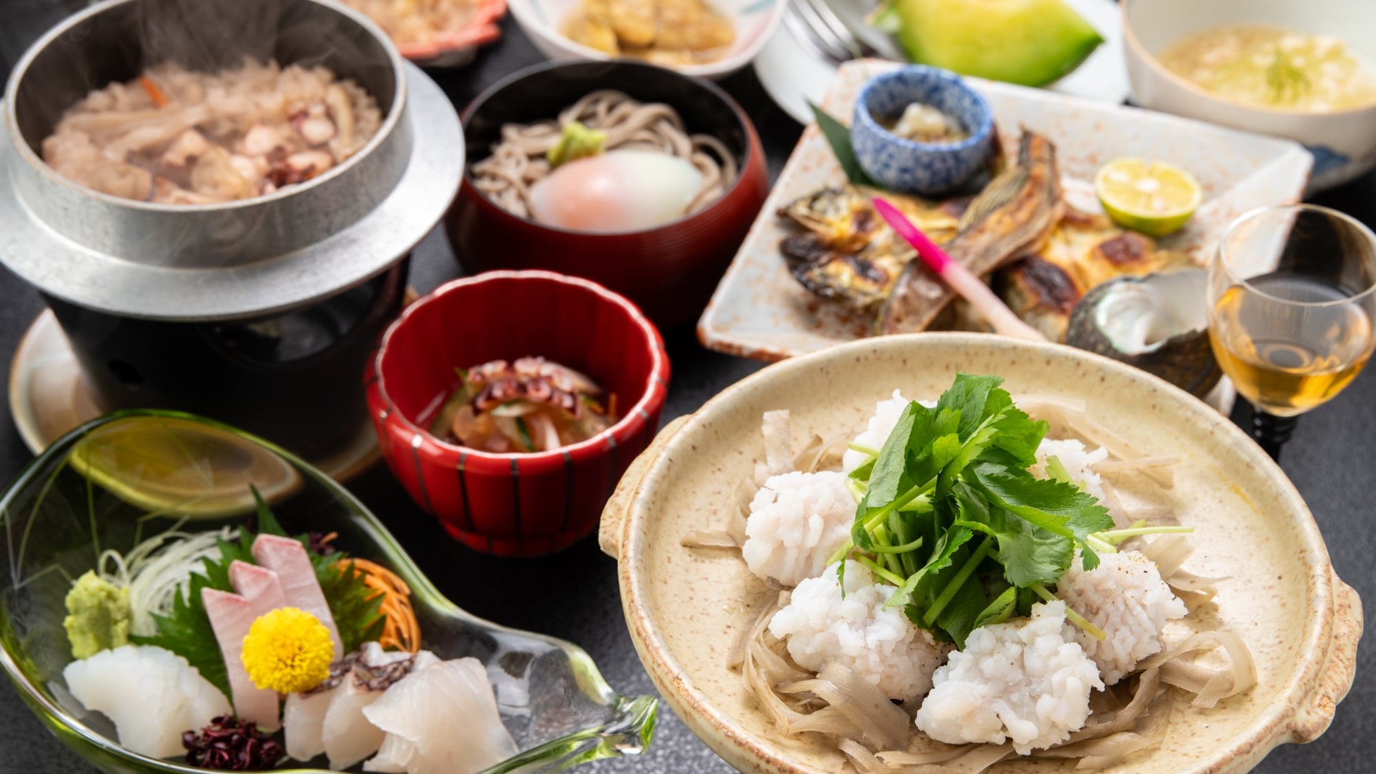 【基本懷石料理】盡享山口縣的時令美味