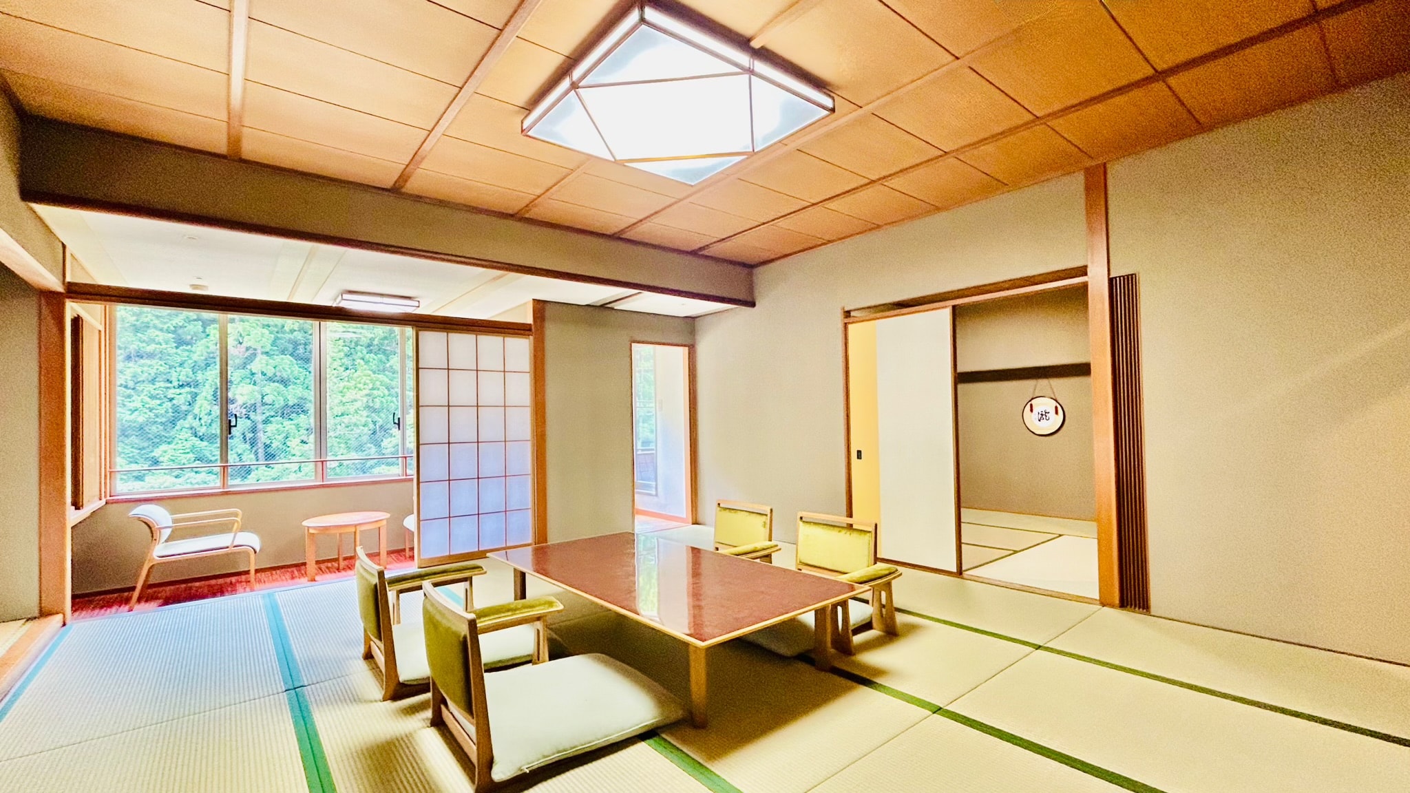 [Non-smoking] Two-room Japanese-style room with open-air bath with natural hot spring water (river side)