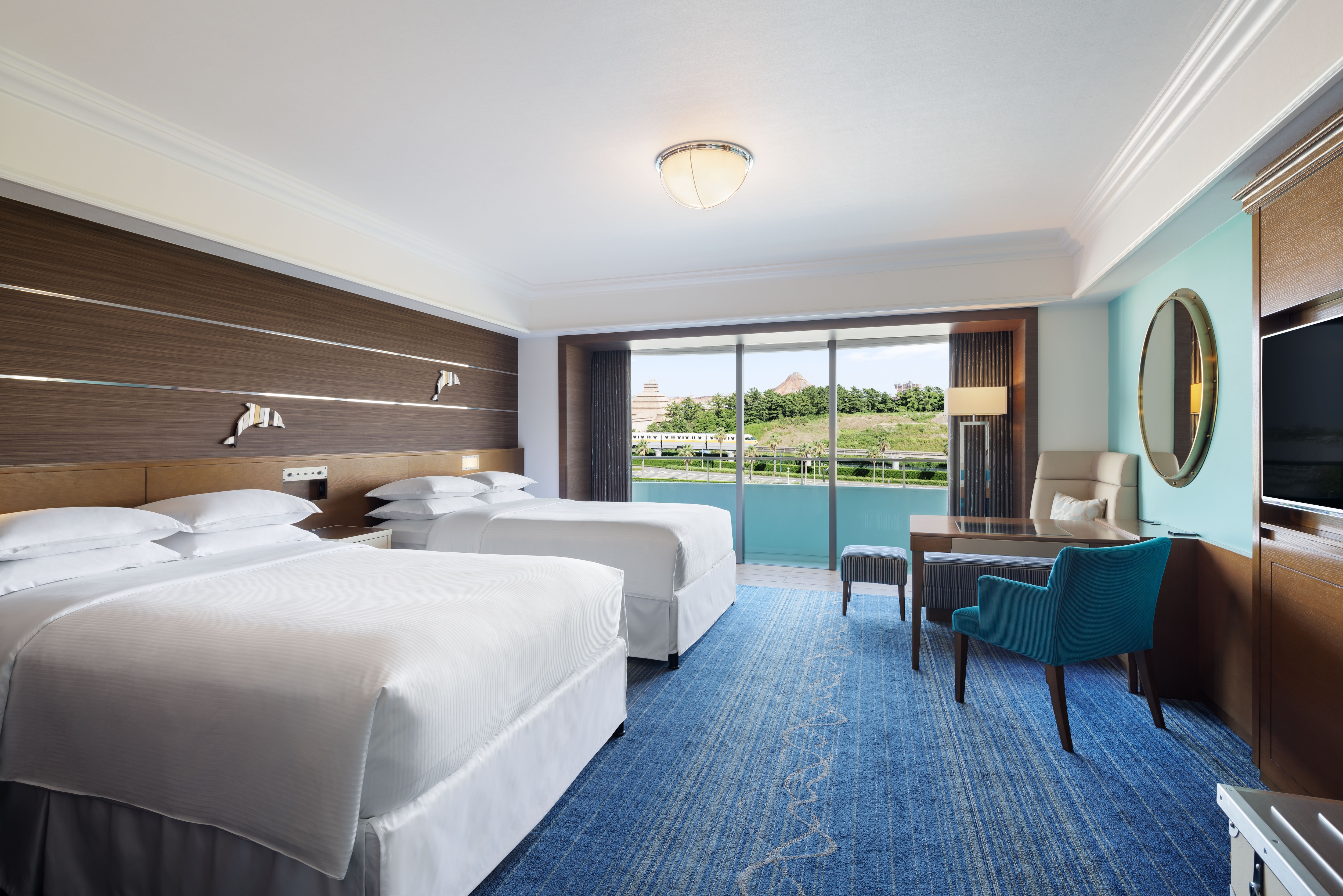 新海洋夢想房，配有 2 張床，海景