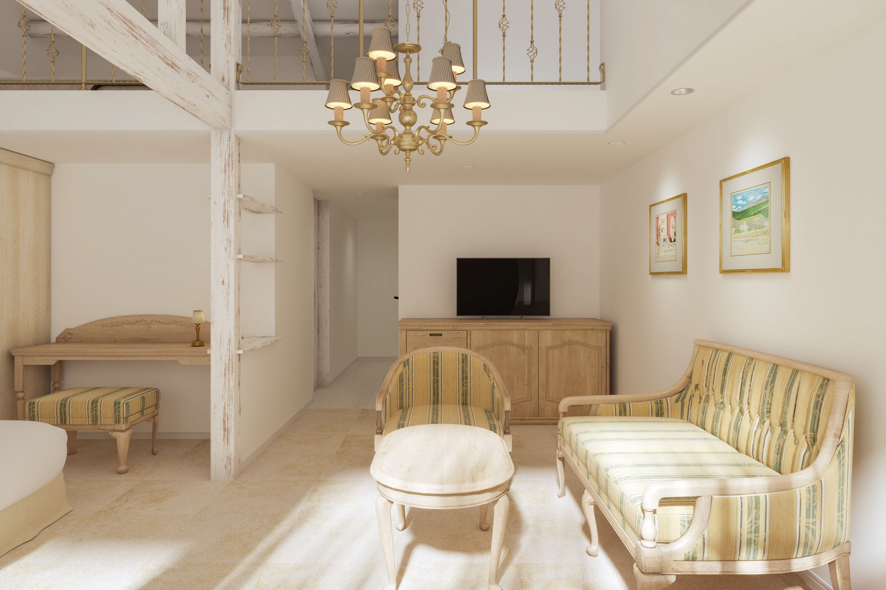 Gambar kamar tamu (tipe loteng)