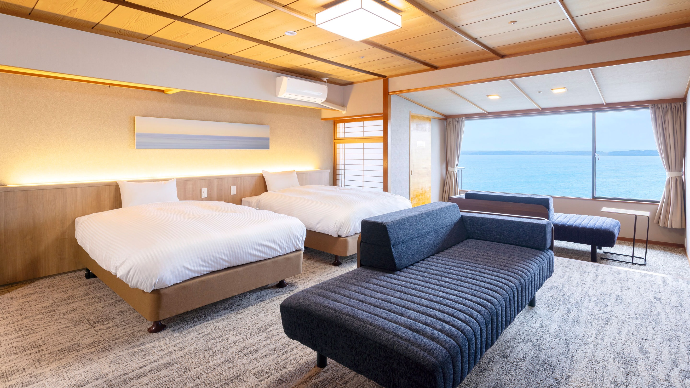 Superior Japanese-Western twin room with indoor bath *Example of guest room