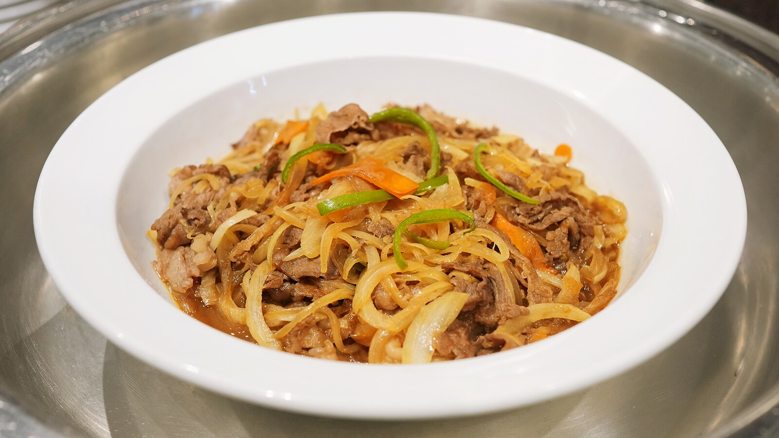 조식 뷔페(마츠자카규의 야채볶음)