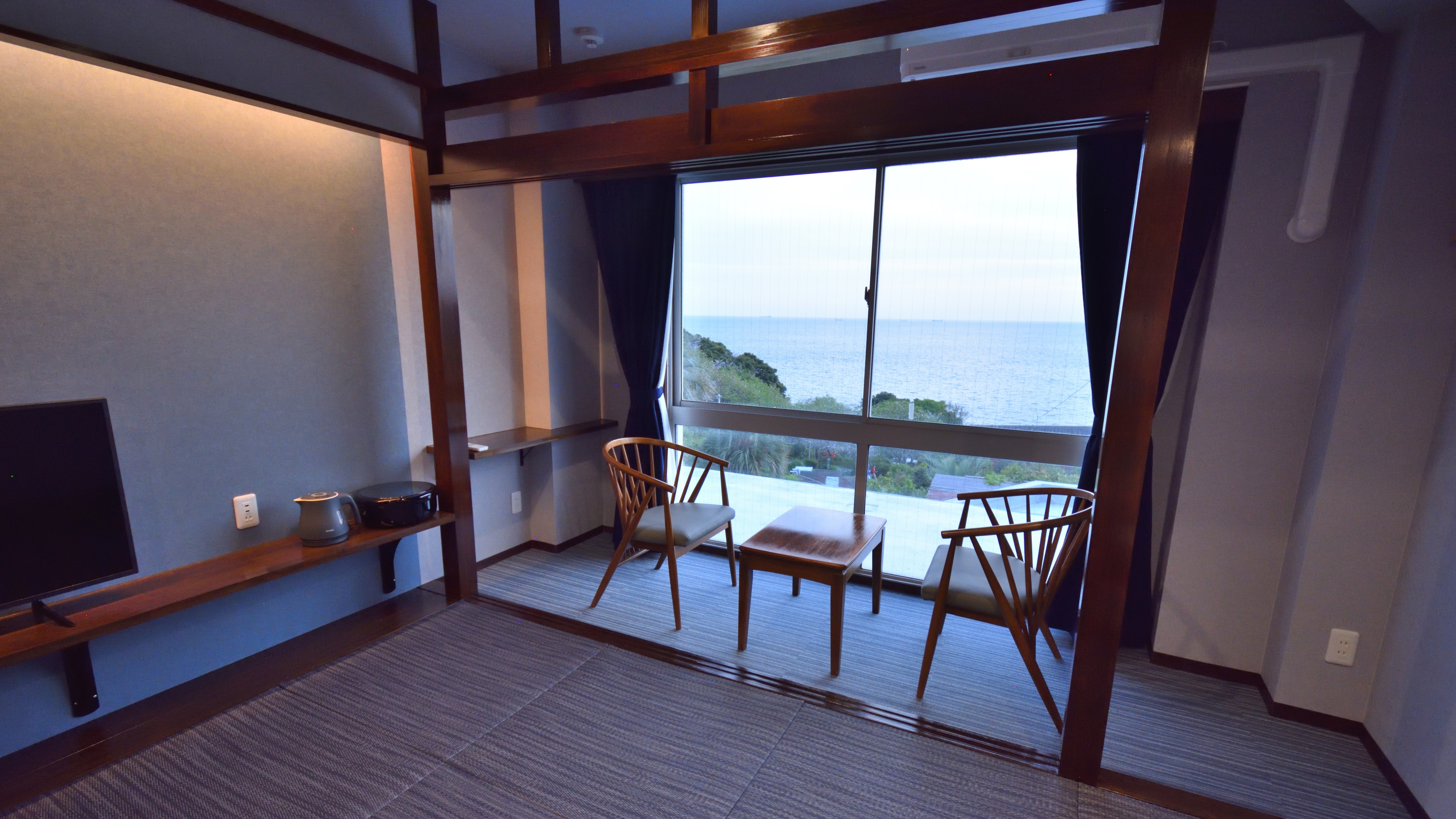 [Tòa nhà chính] ~Uminowa Phong cách Nhật Bản mang màu biển~ Phòng Nhật Bản hiện đại (8 chiếu tatami) Tầng 2 phía biển