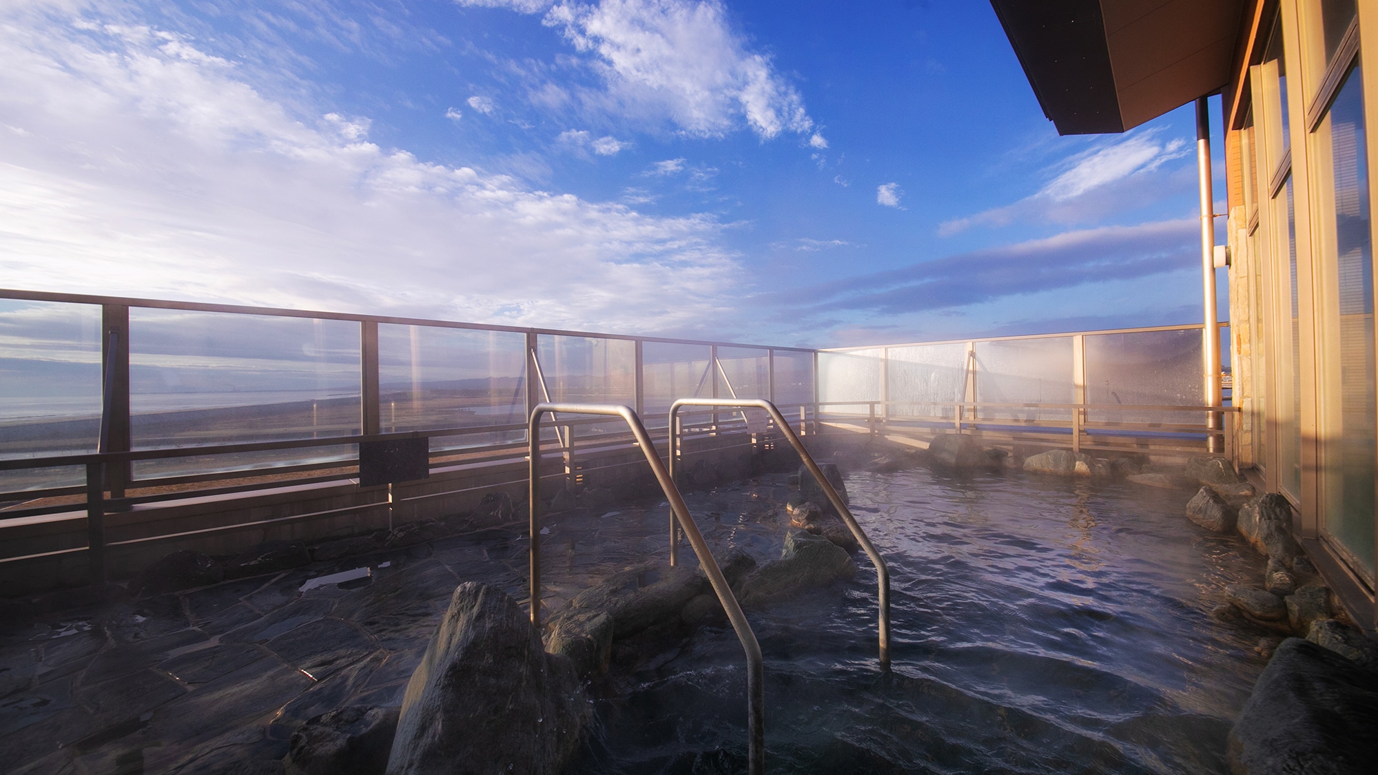 [Open-air bath - rock bath]