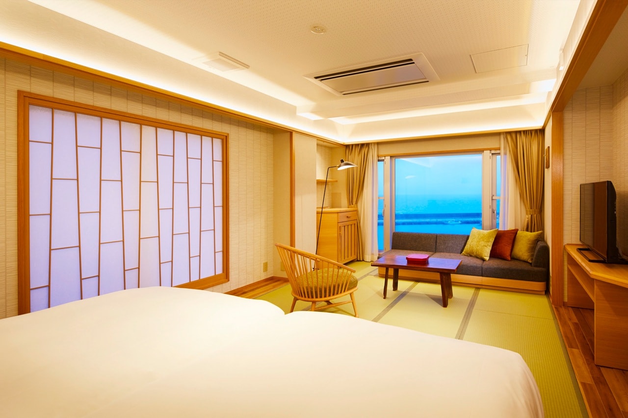 【本馆/装修完毕】附淋浴间的日西式客房（海边/范例）1