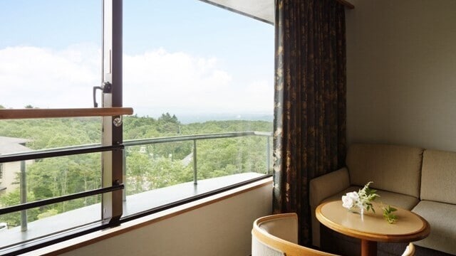 Image of the view from the hotel room
