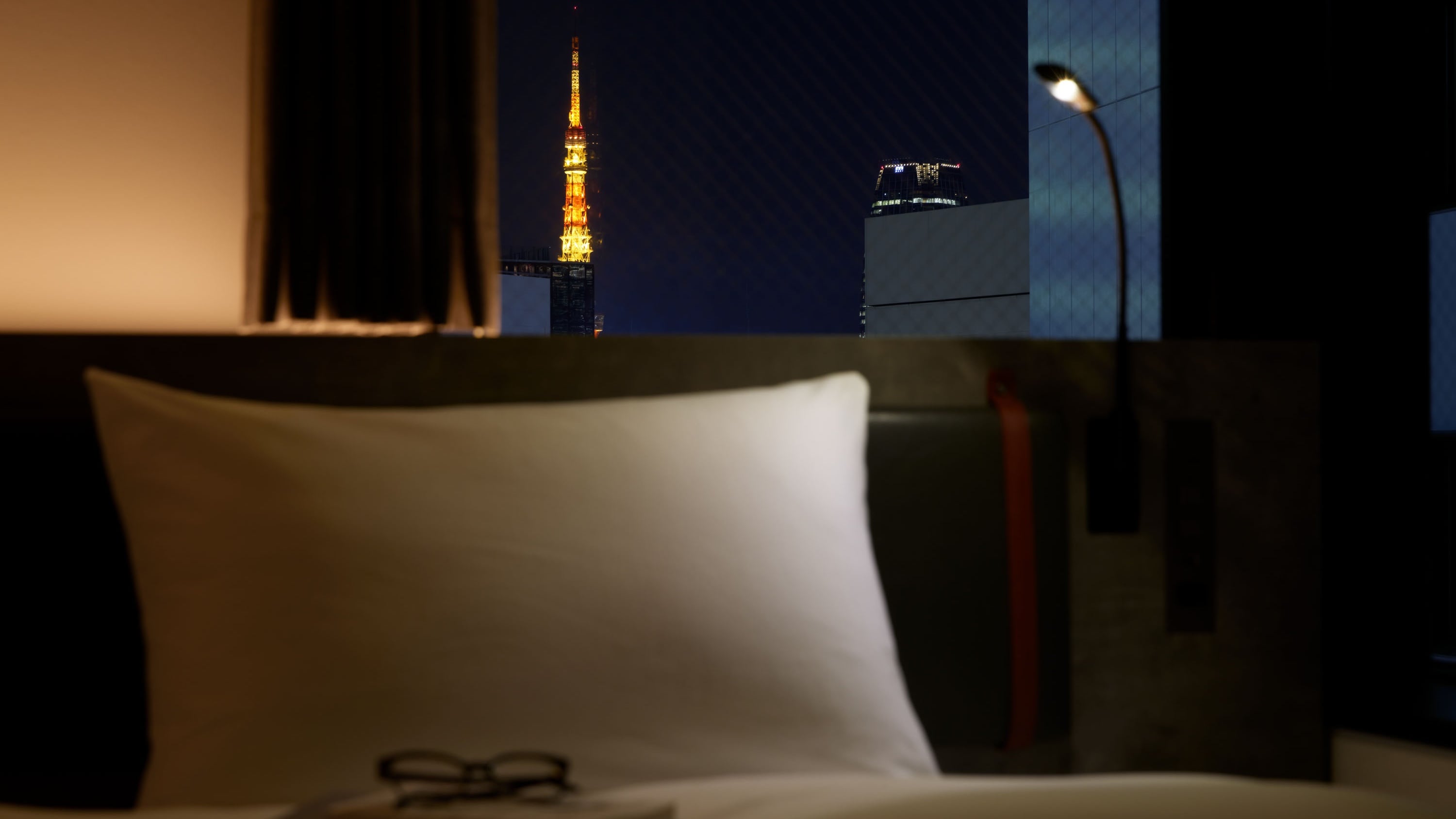 Some rooms have a view of Tokyo Tower