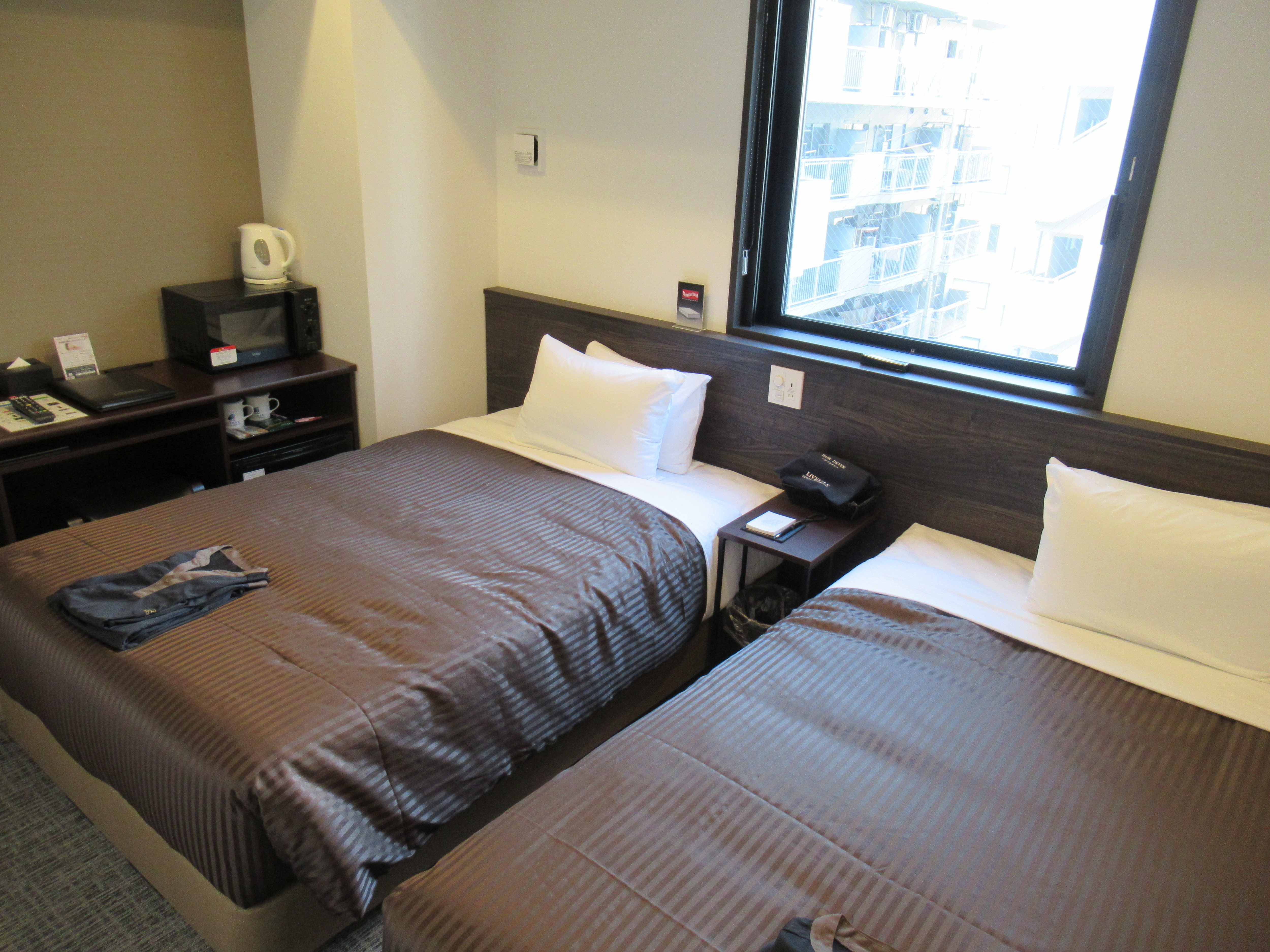 [Twin room] Humidified air purifier & microwave oven & wi-fi ♪ Adopted "slumber bed"