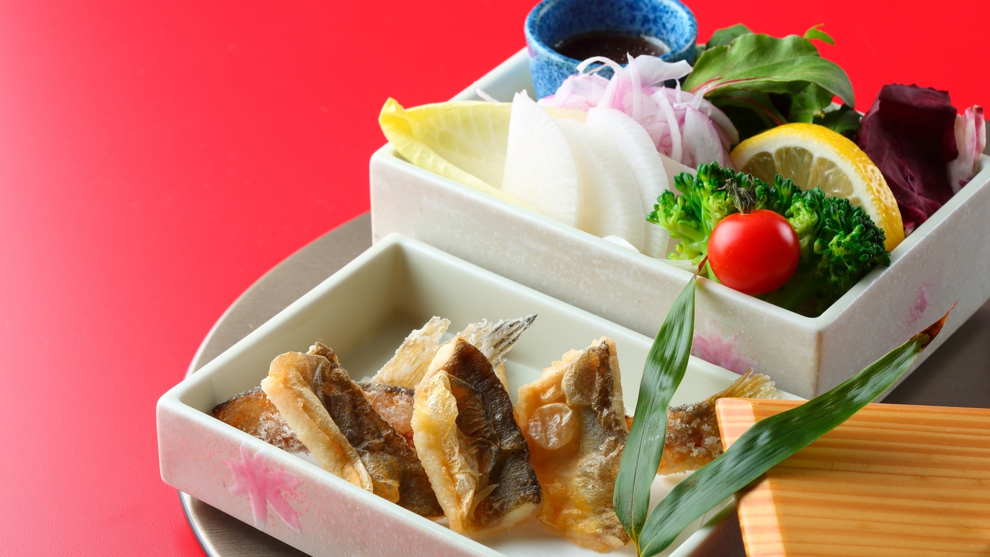 Vinegar change-Ayu salad-