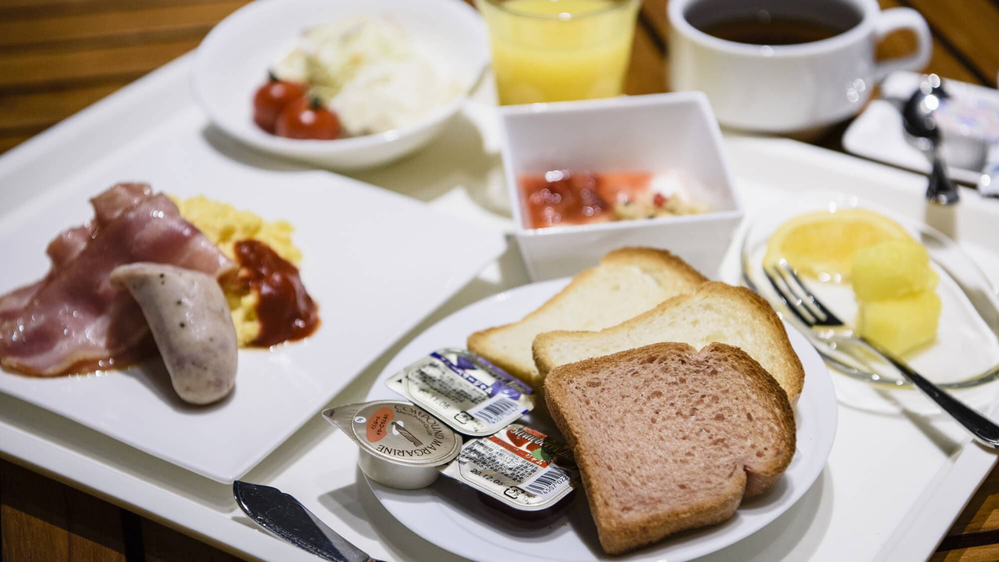 Breakfast example (Western food)