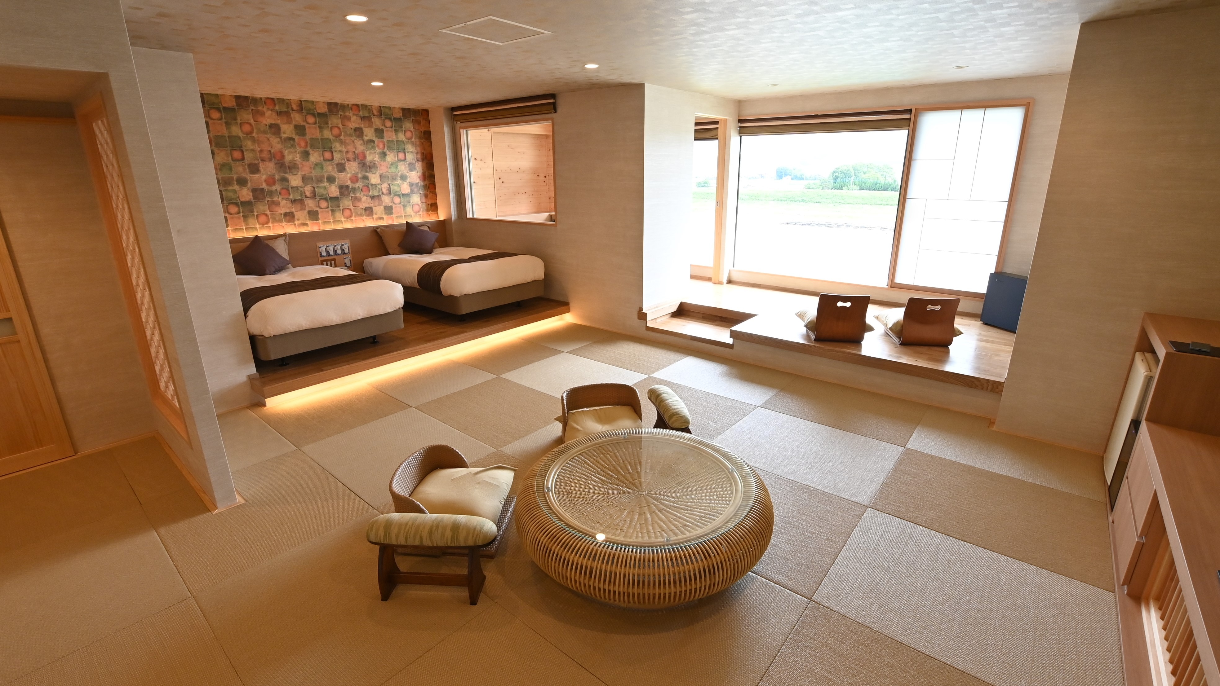 An example of a river view suite
