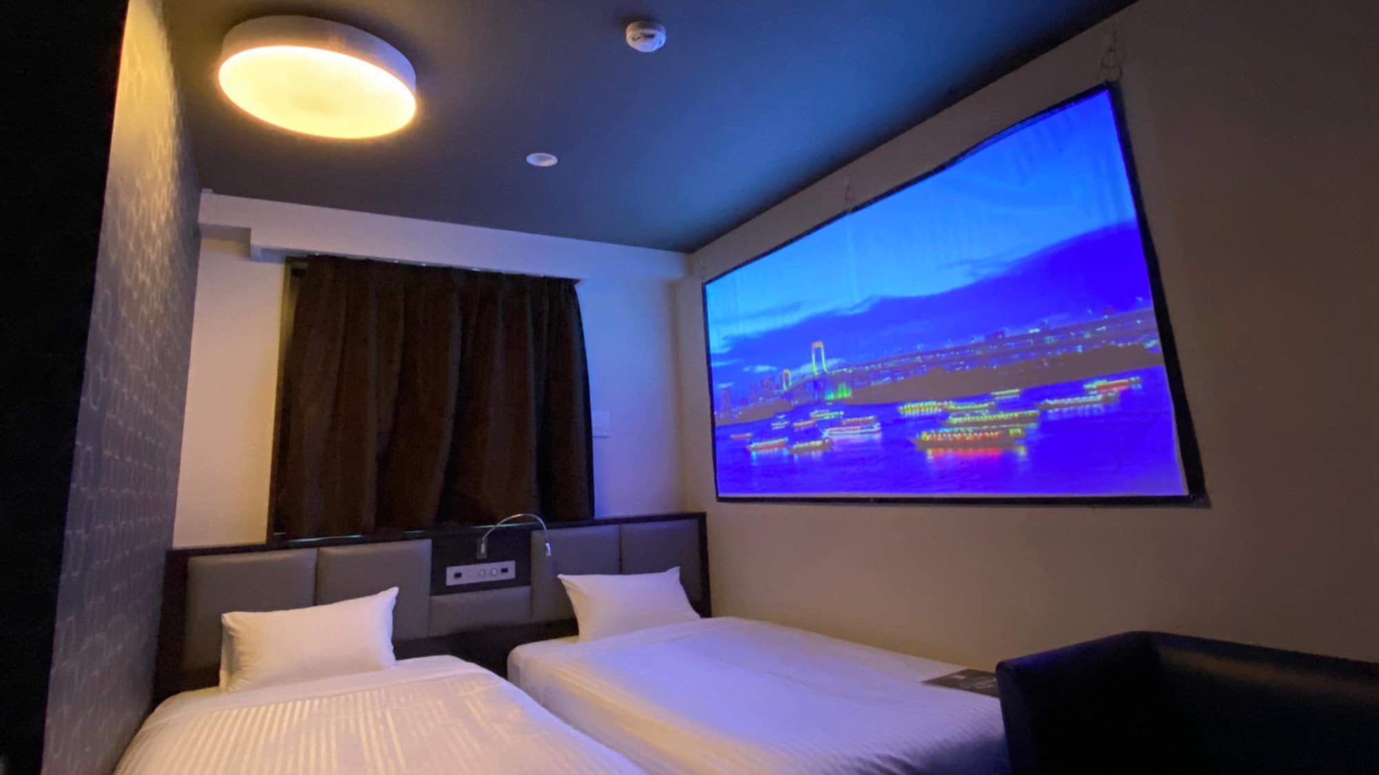 [Non-smoking] Twin theater room * With PopIn Aladdin