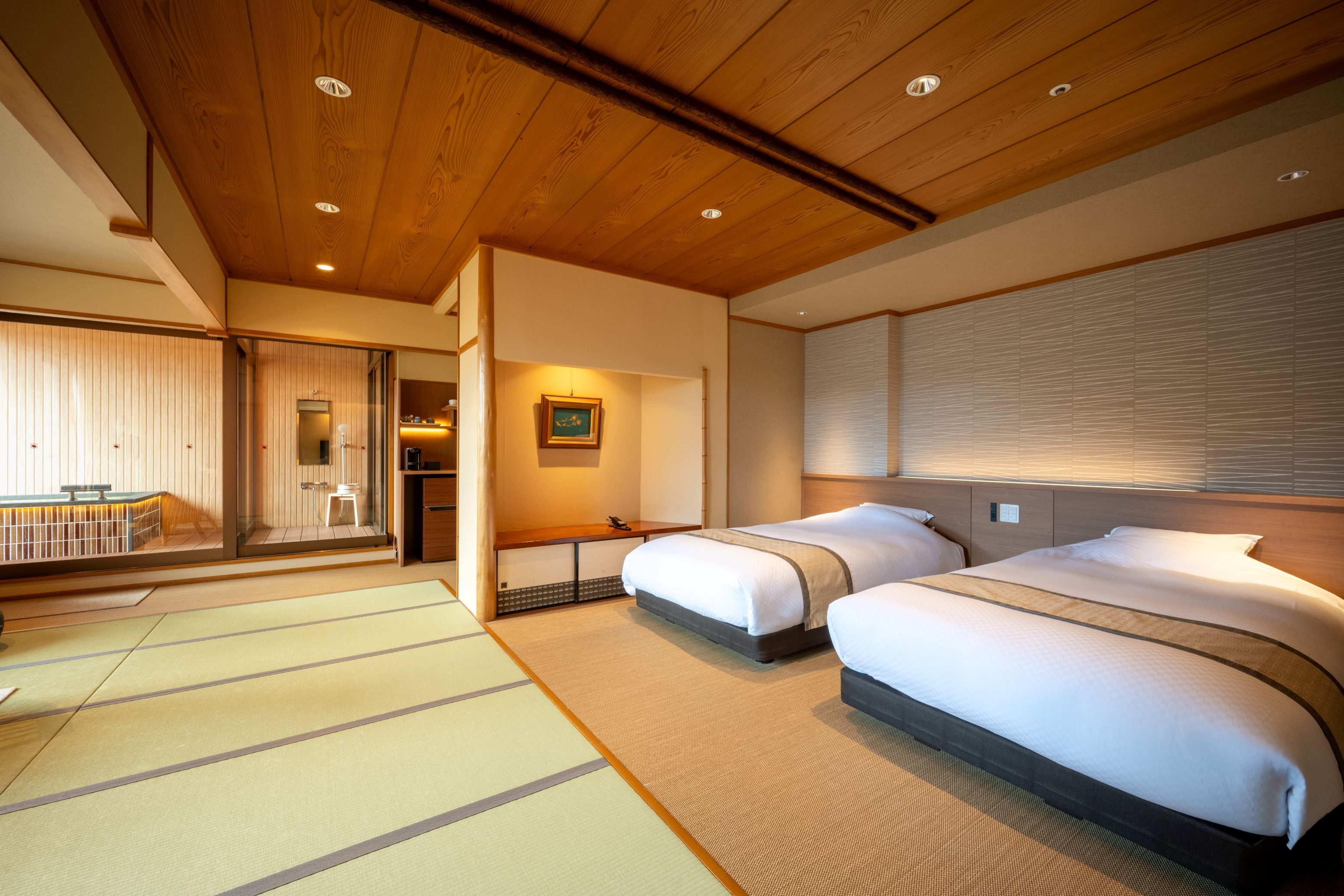 【全景露天浴池+屋顶露台】日式客房/日西式客房