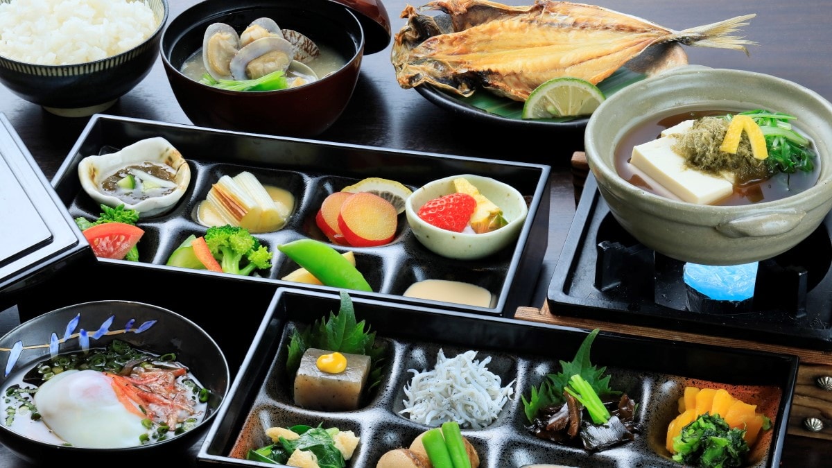 Healthy Japanese breakfast