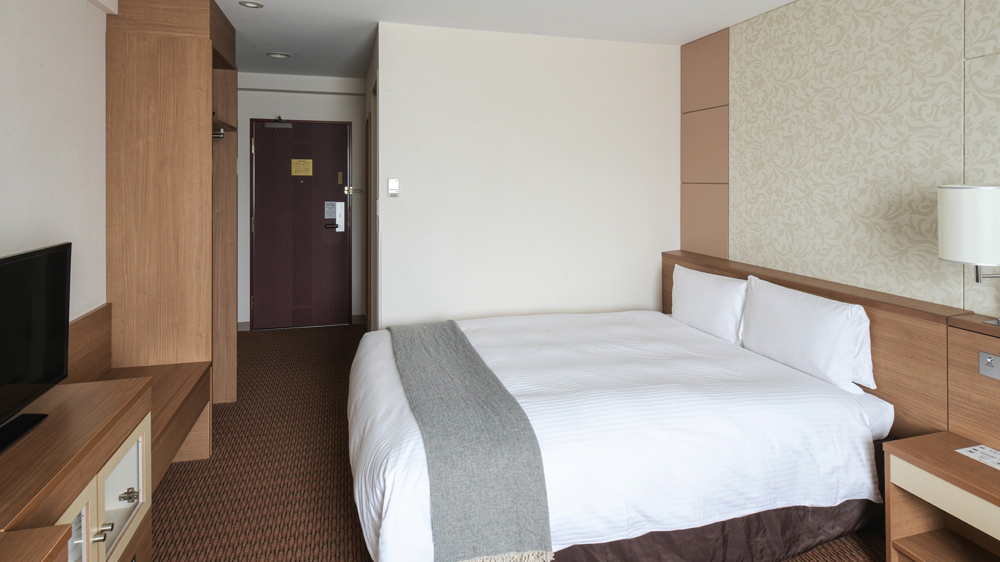 ⑤Phòng đôi cao cấp [Phía lâu đài Fukuyama] Chiều rộng giường 150cm x 1