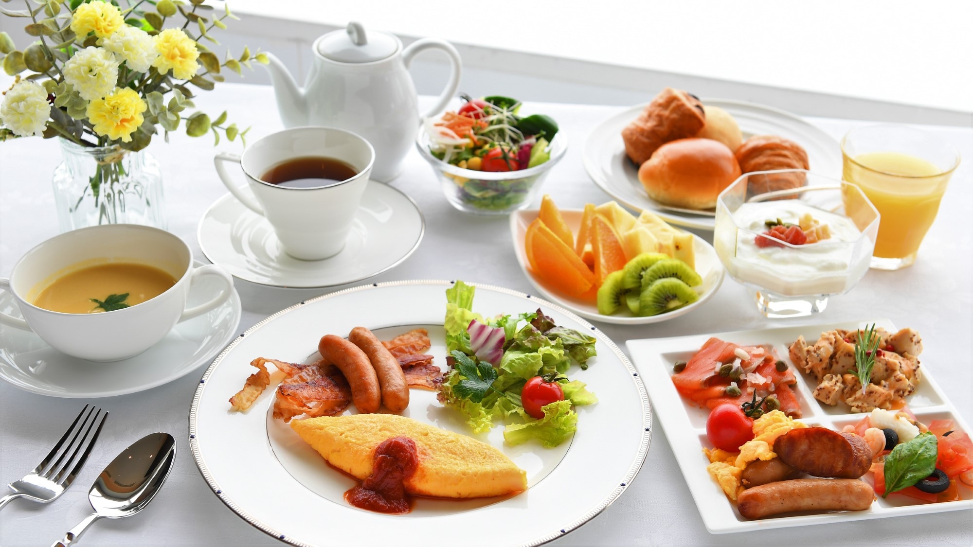 An example of the breakfast buffet (Western cuisine) from October 2025